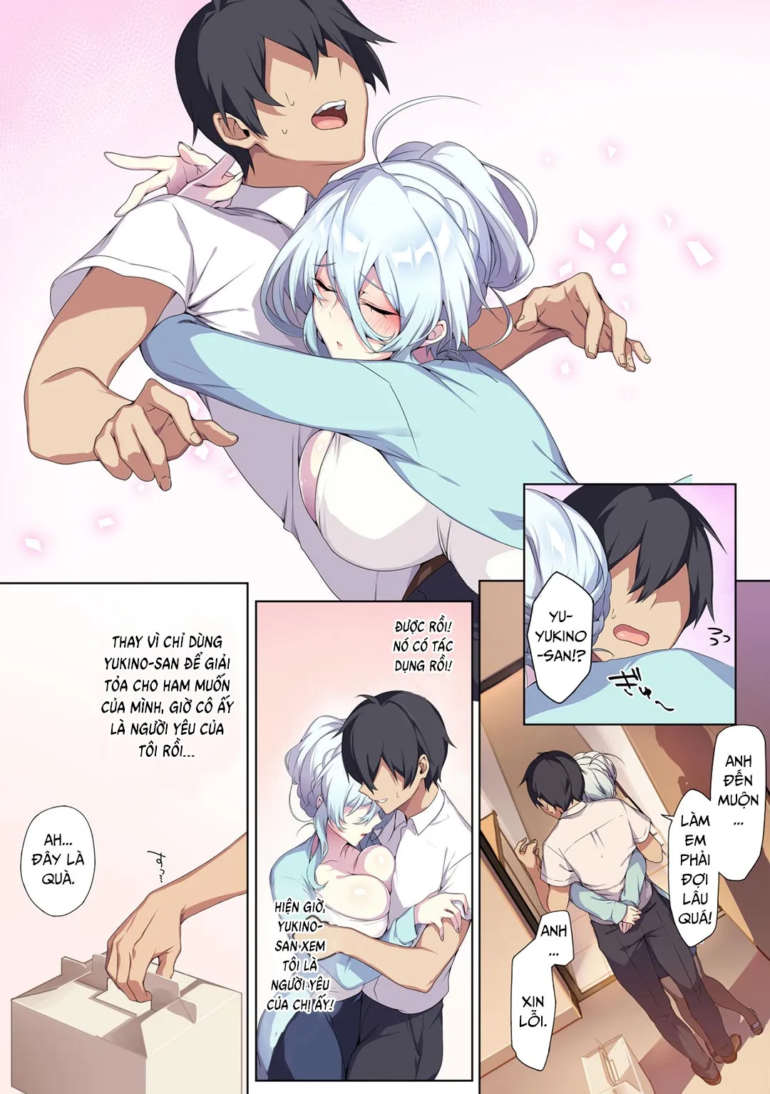 HentaiVN.net - Ảnh 10 - Hitozukiai Ga Nigate Na Miboujin No Yukionna-San To Noroi No Yubiwa - Chap 2 - Có che | [END]