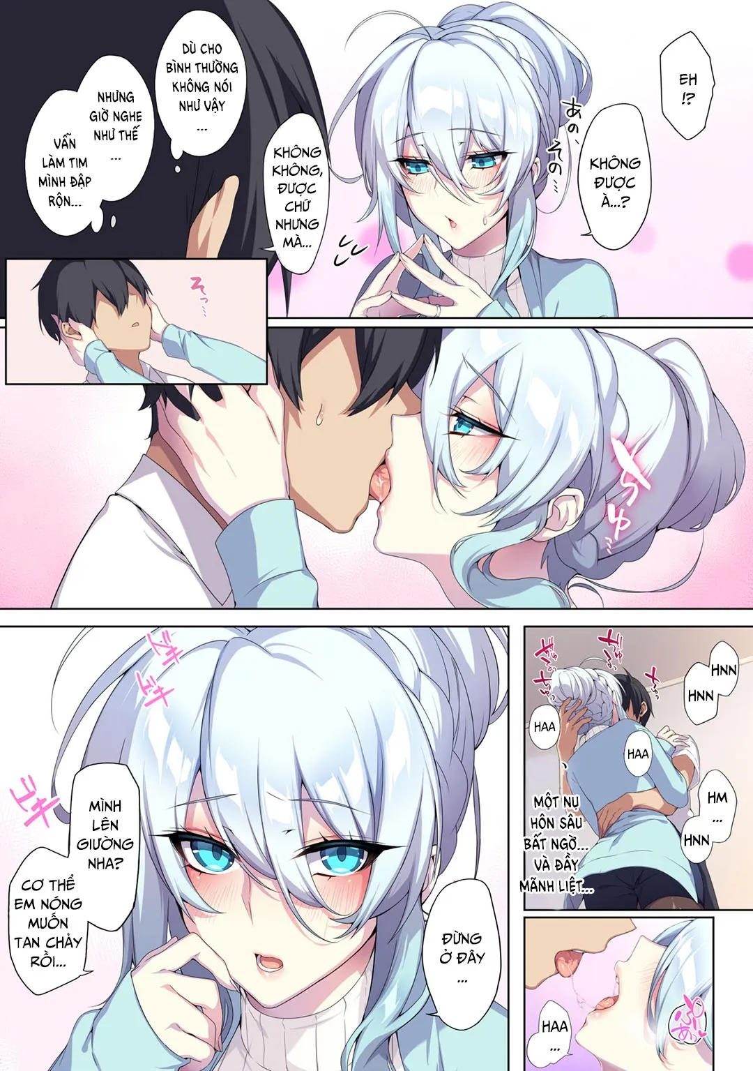 HentaiVN.net - Ảnh 12 - Hitozukiai Ga Nigate Na Miboujin No Yukionna-San To Noroi No Yubiwa - Chap 2 - Có che | [END]