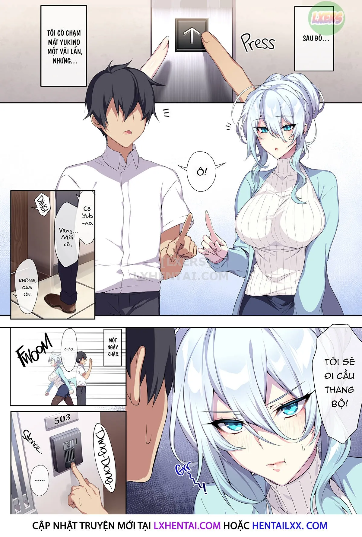 HentaiVN.net - Ảnh 11 - Hitozukiai Ga Nigate Na Miboujin No Yukionna-San To Noroi No Yubiwa - Oneshot - Không che
