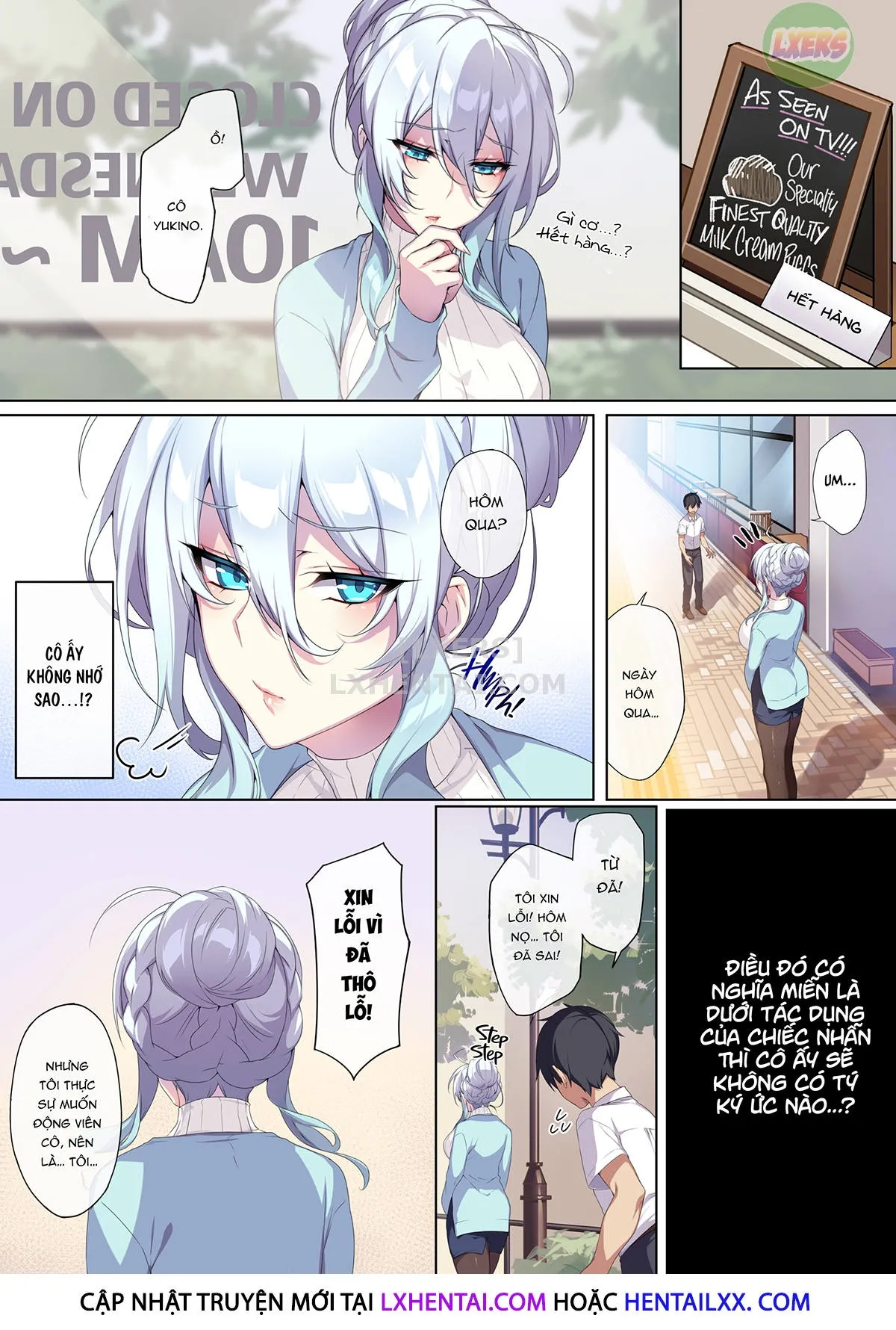 HentaiVN.net - Ảnh 37 - Hitozukiai Ga Nigate Na Miboujin No Yukionna-San To Noroi No Yubiwa - Oneshot - Không che