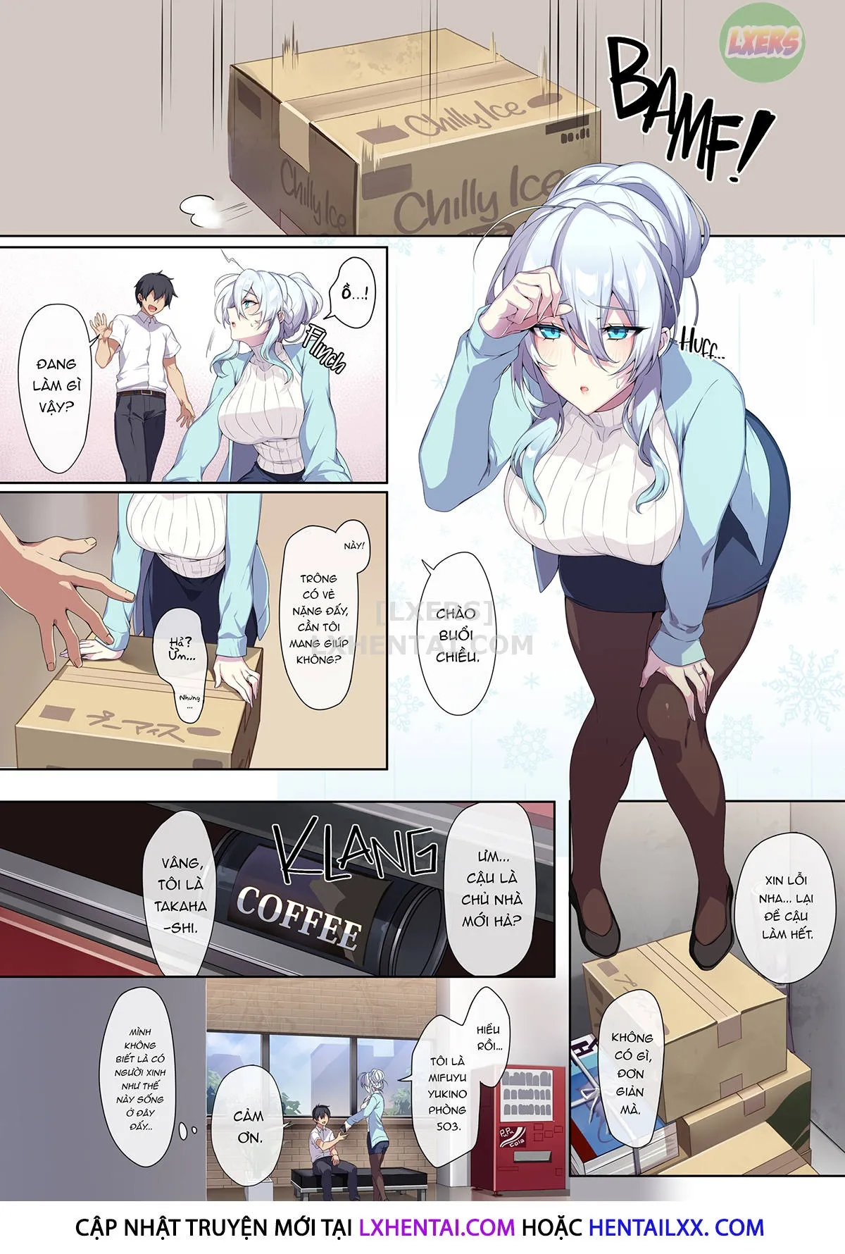 HentaiVN.net - Ảnh 4 - Hitozukiai Ga Nigate Na Miboujin No Yukionna-San To Noroi No Yubiwa - Oneshot - Không che