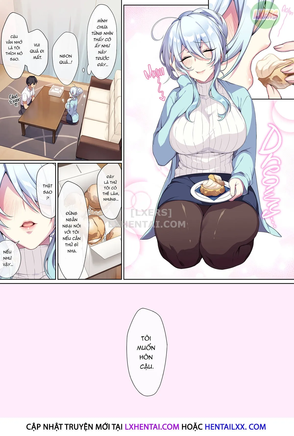 HentaiVN.net - Ảnh 45 - Hitozukiai Ga Nigate Na Miboujin No Yukionna-San To Noroi No Yubiwa - Oneshot - Không che