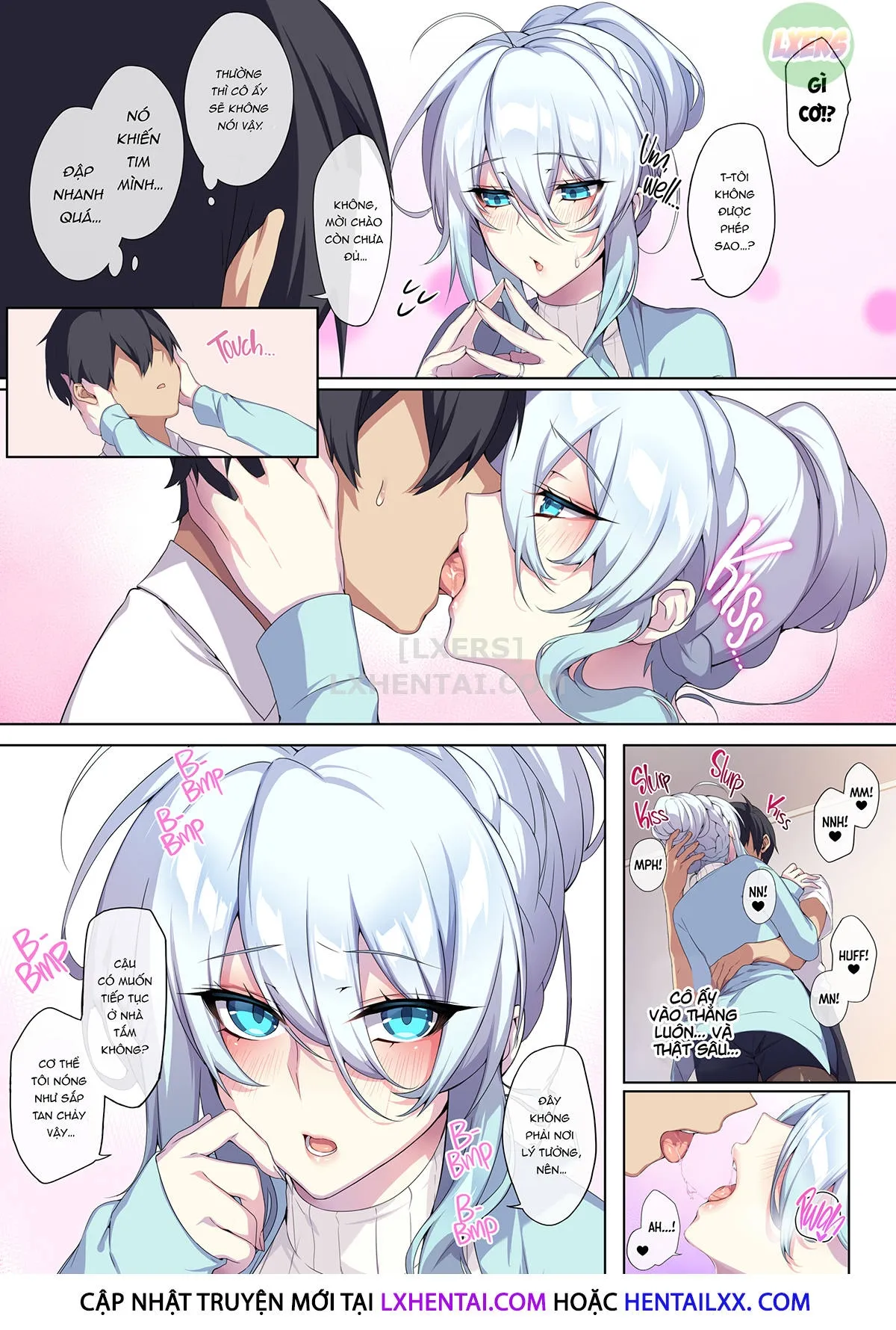 HentaiVN.net - Ảnh 46 - Hitozukiai Ga Nigate Na Miboujin No Yukionna-San To Noroi No Yubiwa - Oneshot - Không che