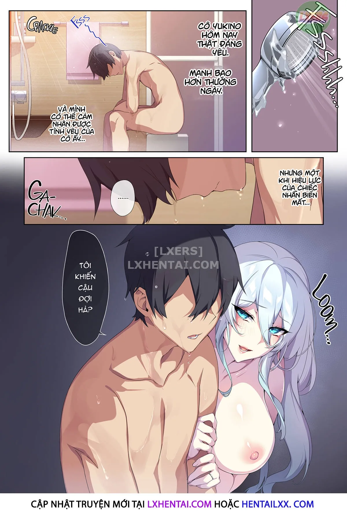 HentaiVN.net - Ảnh 60 - Hitozukiai Ga Nigate Na Miboujin No Yukionna-San To Noroi No Yubiwa - Oneshot - Không che