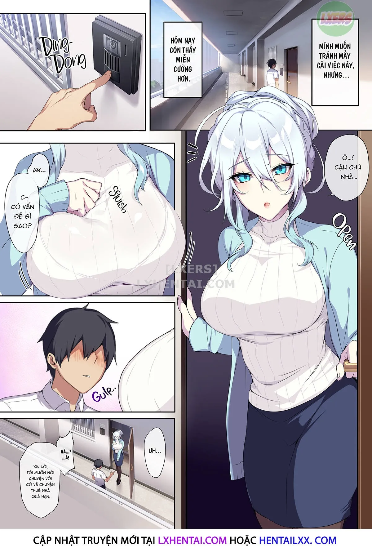 HentaiVN.net - Ảnh 8 - Hitozukiai Ga Nigate Na Miboujin No Yukionna-San To Noroi No Yubiwa - Oneshot - Không che