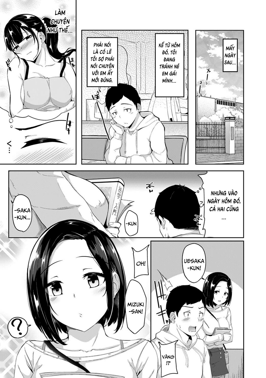 HentaiVN.net - Ảnh 23 - Thấy em gái mình đang mặc tạp dề khỏa thân - Chap 01