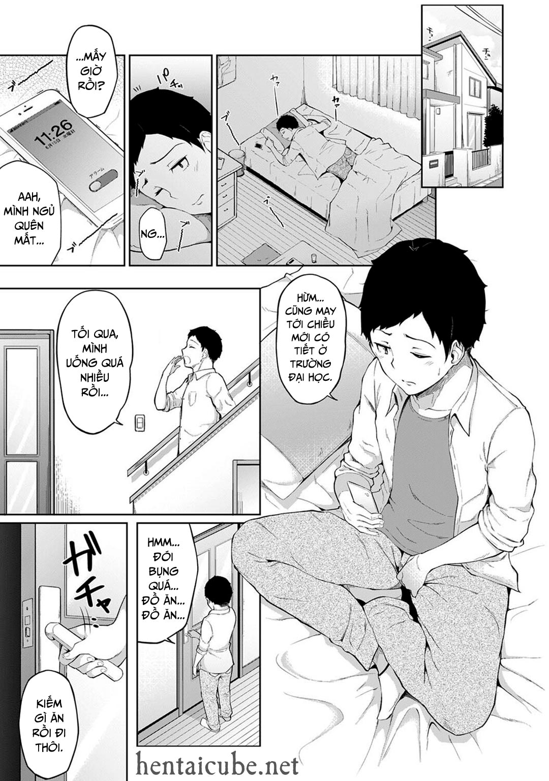 HentaiVN.net - Ảnh 3 - Thấy em gái mình đang mặc tạp dề khỏa thân - Chap 01