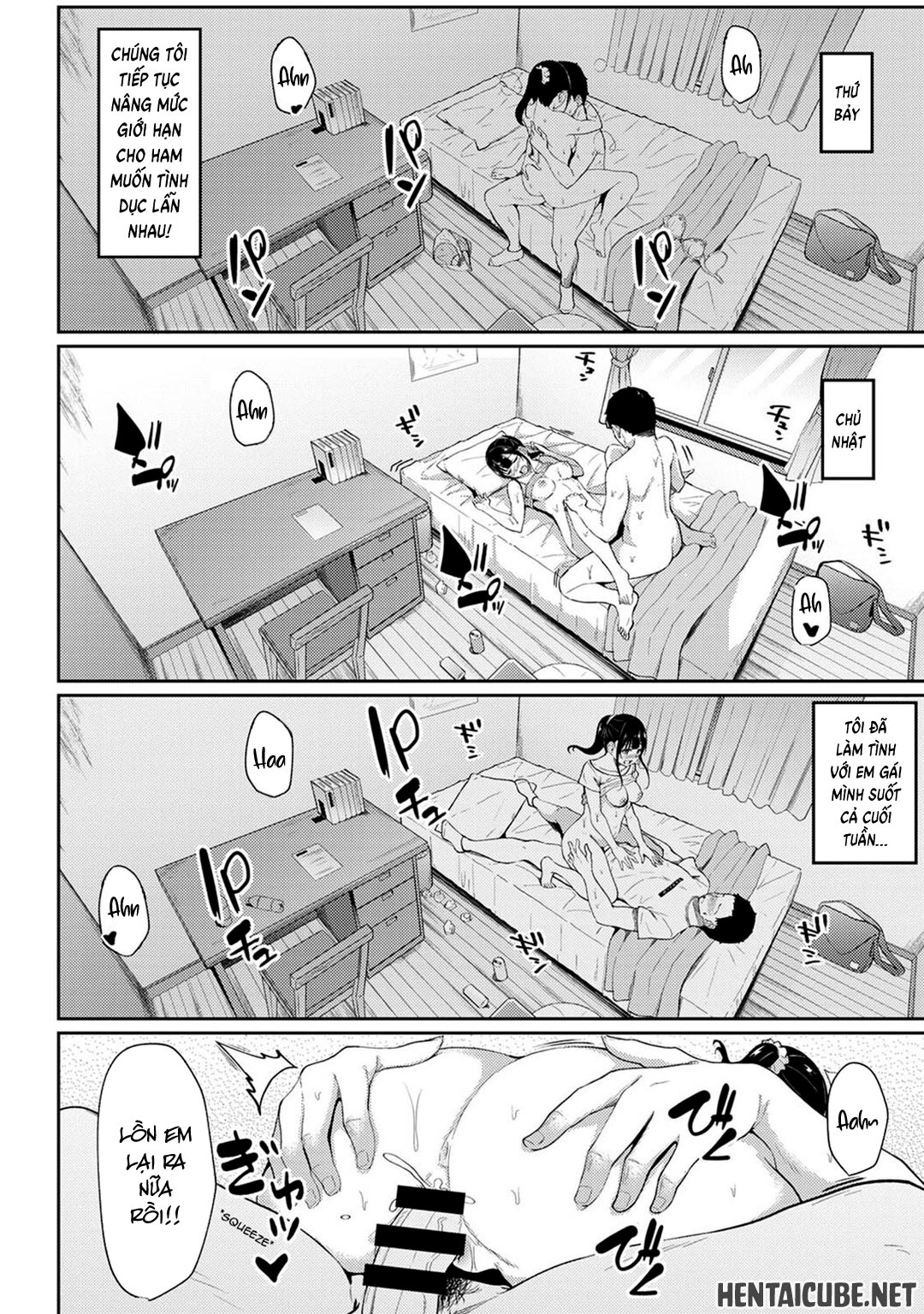HentaiVN.net - Ảnh 14 - Thấy em gái mình đang mặc tạp dề khỏa thân - Chap 03
