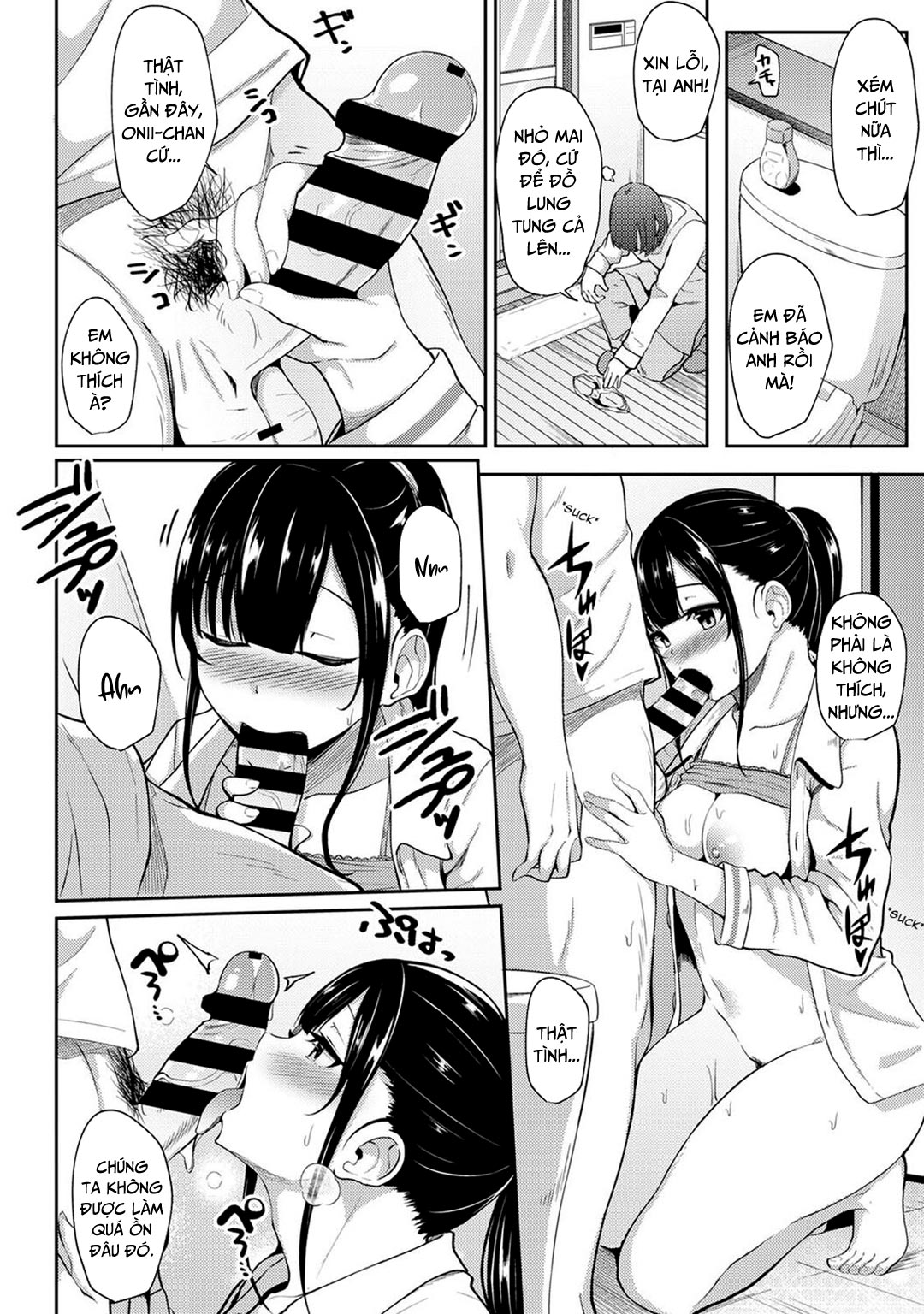 HentaiVN.net - Ảnh 16 - Thấy em gái mình đang mặc tạp dề khỏa thân - Chap 03