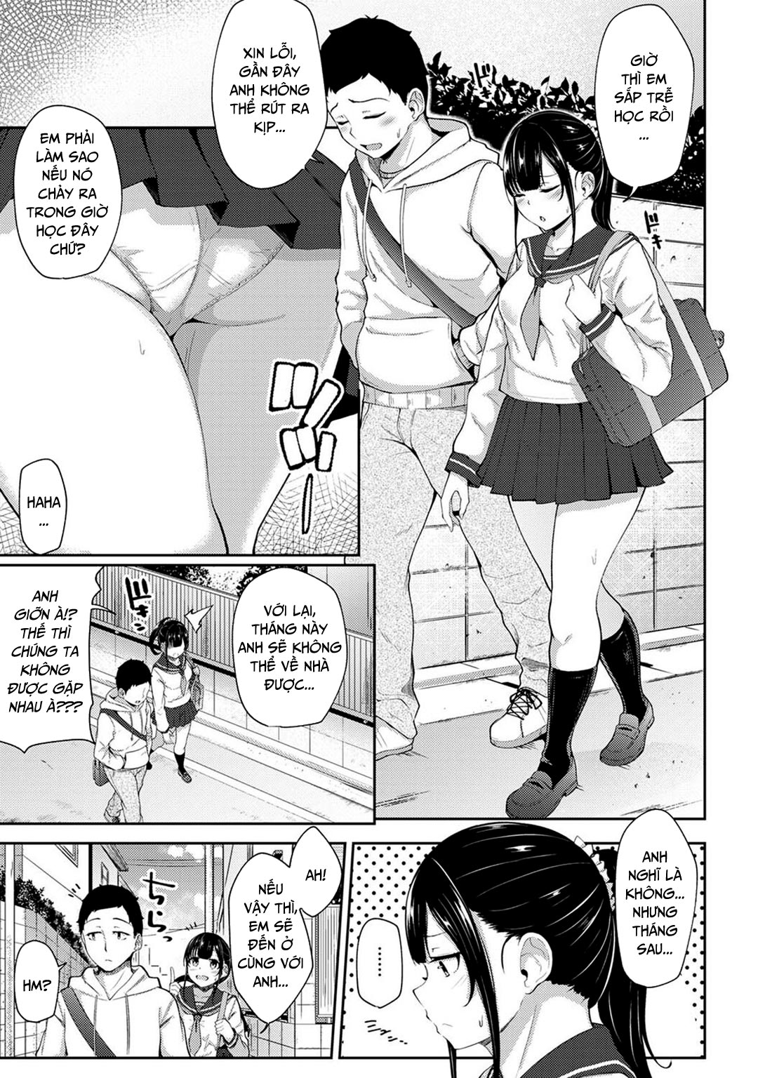 HentaiVN.net - Ảnh 25 - Thấy em gái mình đang mặc tạp dề khỏa thân - Chap 03