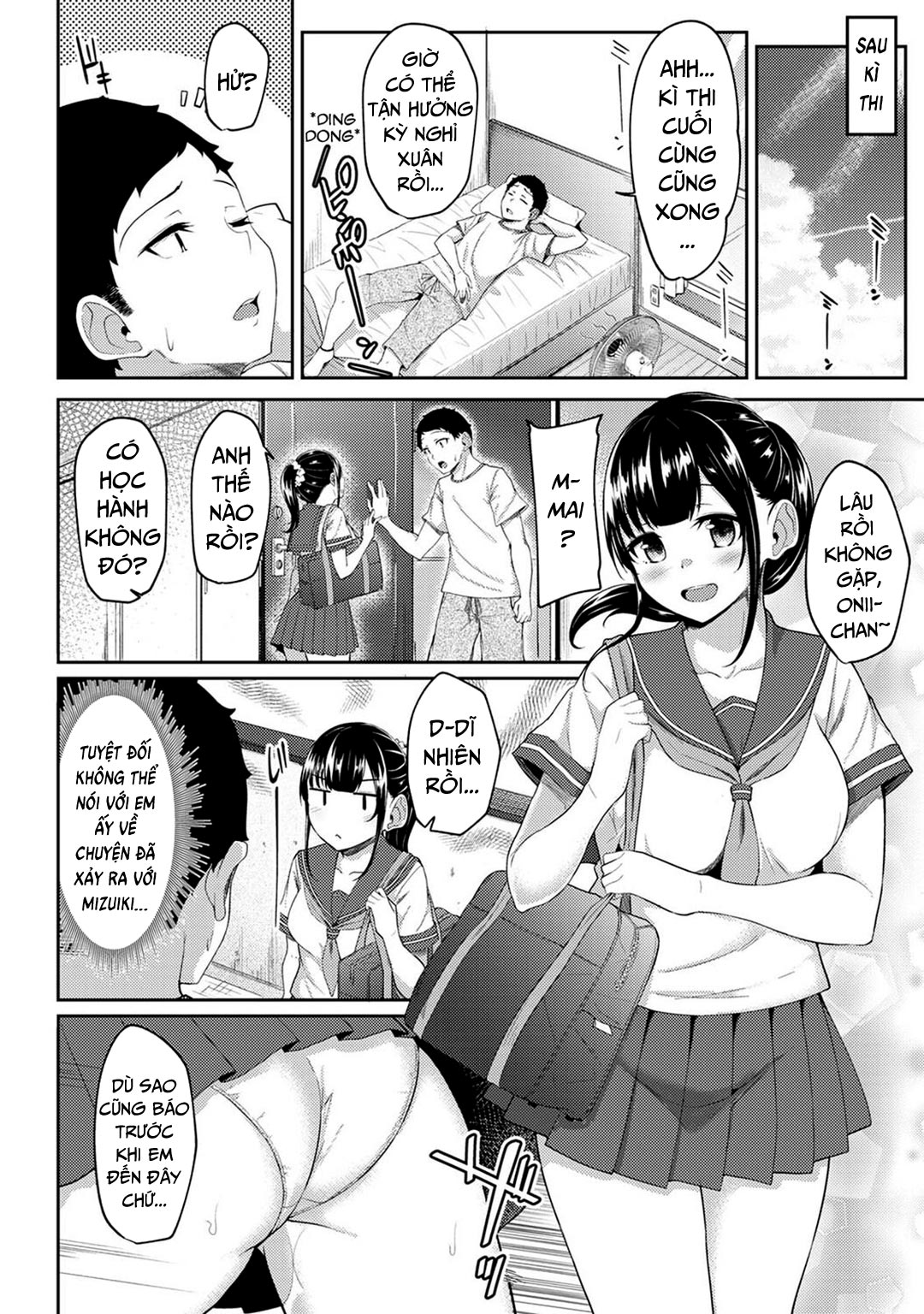 HentaiVN.net - Ảnh 23 - Thấy em gái mình đang mặc tạp dề khỏa thân - Chap 06