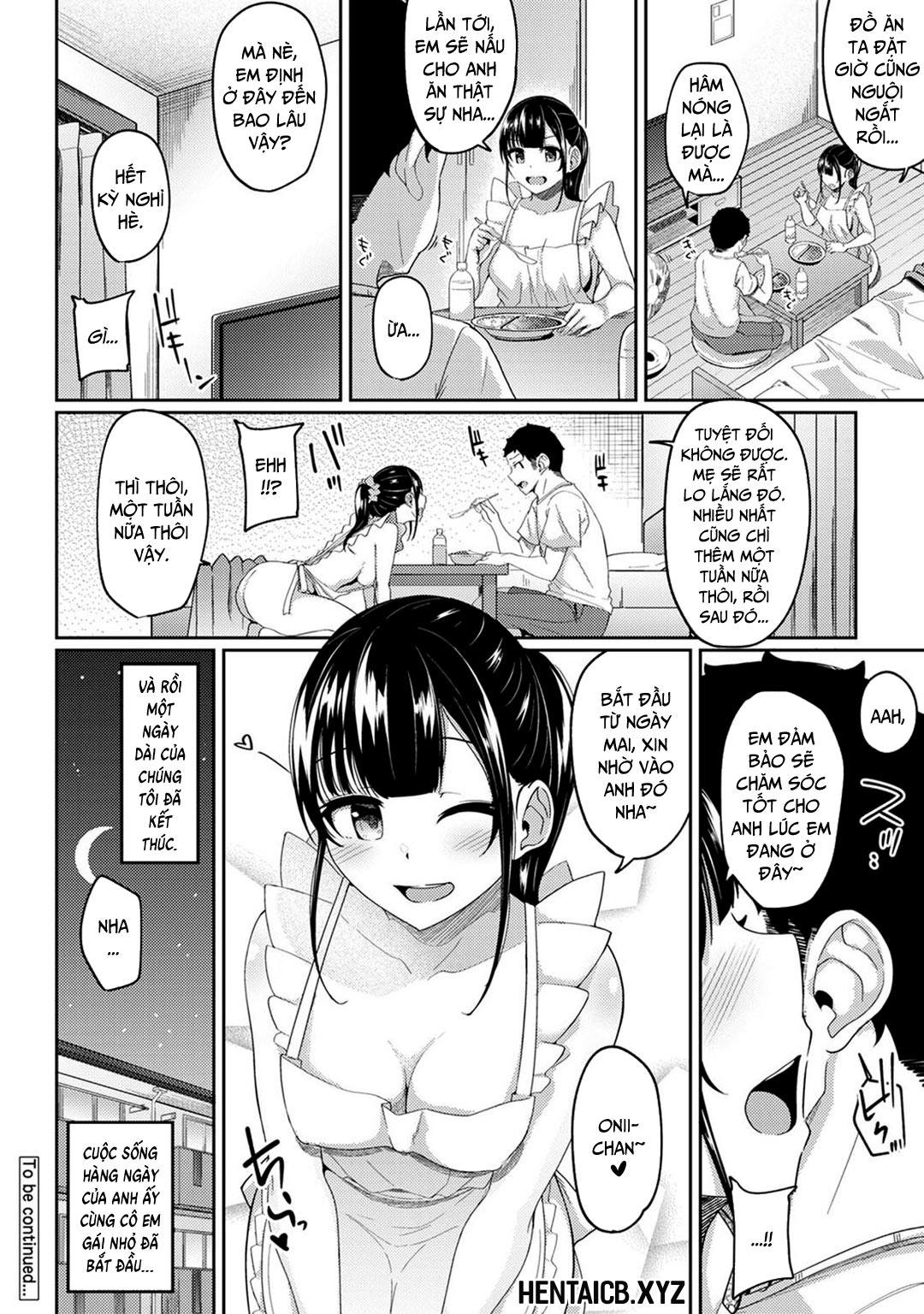 HentaiVN.net - Ảnh 25 - Thấy em gái mình đang mặc tạp dề khỏa thân - Chap 08