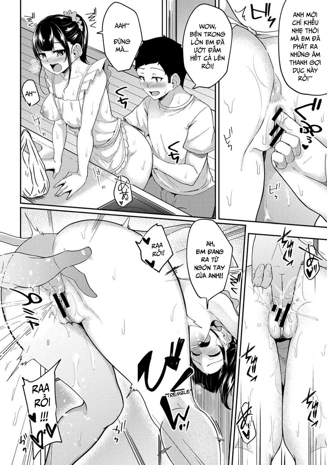 HentaiVN.net - Ảnh 5 - Thấy em gái mình đang mặc tạp dề khỏa thân - Chap 08