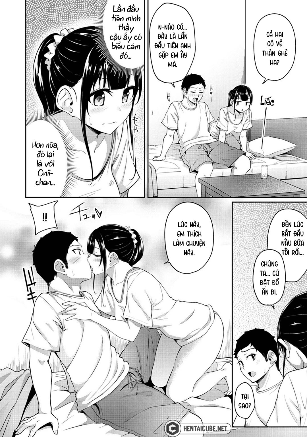 HentaiVN.net - Ảnh 11 - Thấy em gái mình đang mặc tạp dề khỏa thân - Chap 11