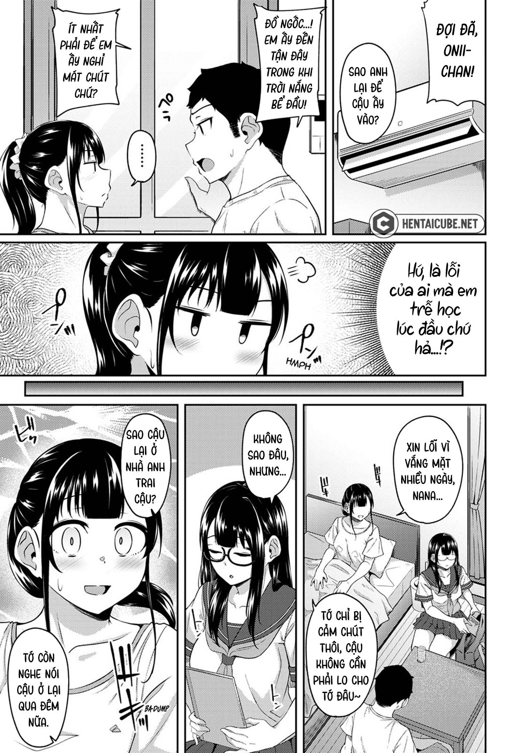 HentaiVN.net - Ảnh 4 - Thấy em gái mình đang mặc tạp dề khỏa thân - Chap 11