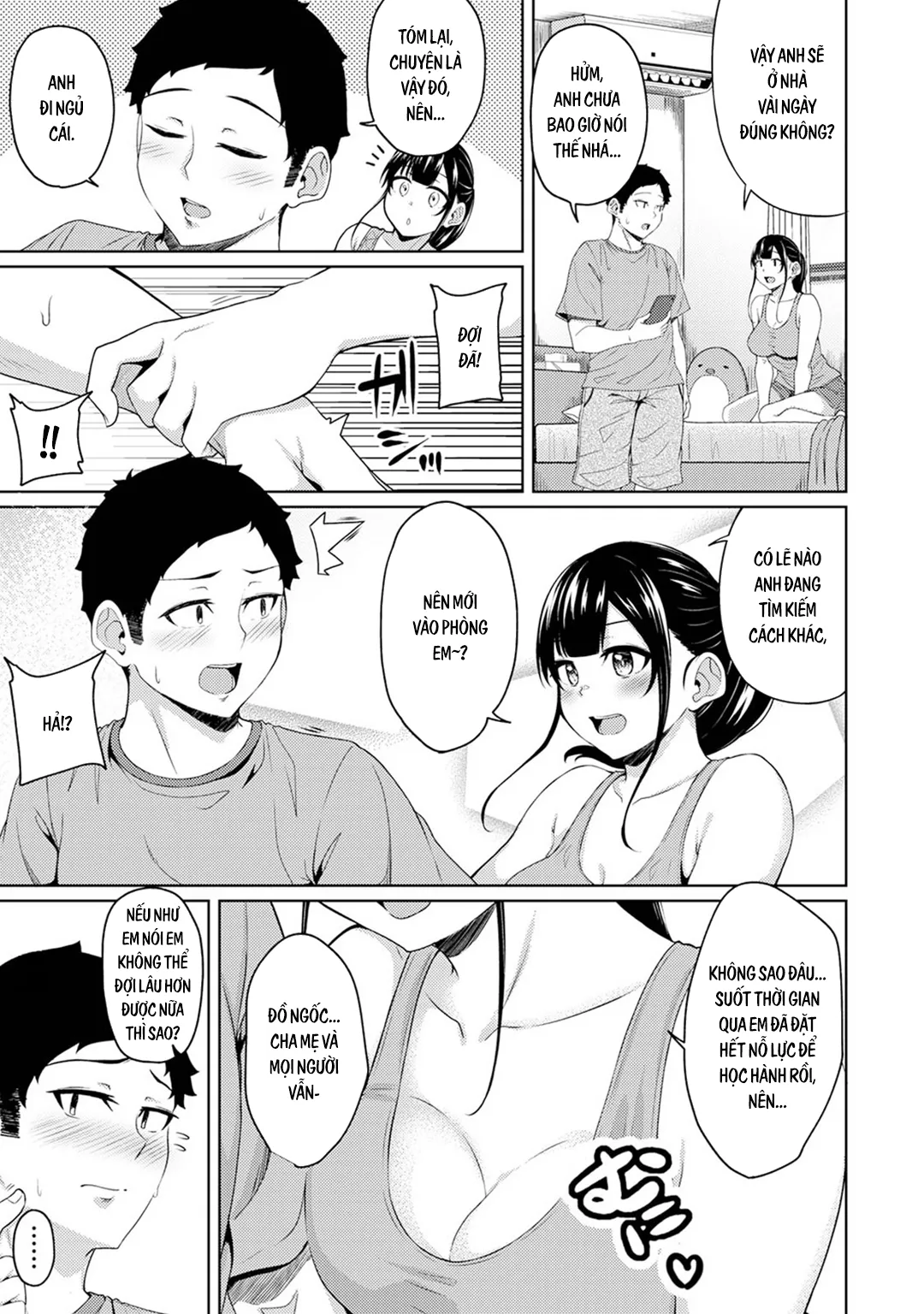 HentaiVN.net - Ảnh 6 - Thấy em gái mình đang mặc tạp dề khỏa thân - Chap 14