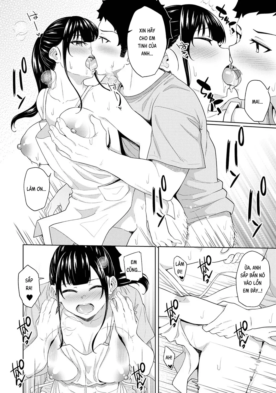 HentaiVN.net - Ảnh 21 - Thấy em gái mình đang mặc tạp dề khỏa thân - Chap 16