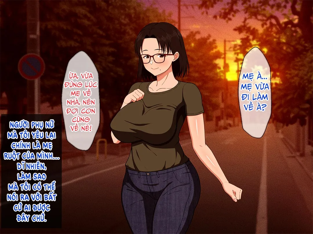 HentaiVN.net - Ảnh 4 - Khao khát người mẹ vú bự trong căn phòng nhỏ [Megane Kyonyuu Na Okaa-San To Yojouhan De Noukou Sex; Passionate Sex With A Busty Mother With Glasses In A Small Room] - Chap 1