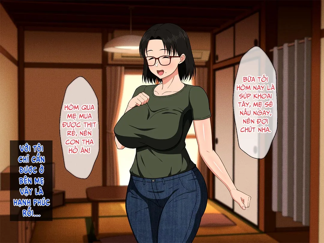 HentaiVN.net - Ảnh 6 - Khao khát người mẹ vú bự trong căn phòng nhỏ [Megane Kyonyuu Na Okaa-San To Yojouhan De Noukou Sex; Passionate Sex With A Busty Mother With Glasses In A Small Room] - Chap 1