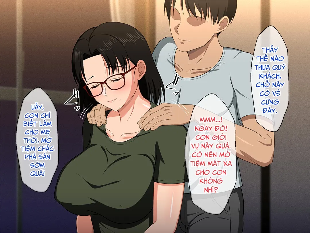 HentaiVN.net - Ảnh 8 - Khao khát người mẹ vú bự trong căn phòng nhỏ [Megane Kyonyuu Na Okaa-San To Yojouhan De Noukou Sex; Passionate Sex With A Busty Mother With Glasses In A Small Room] - Chap 1