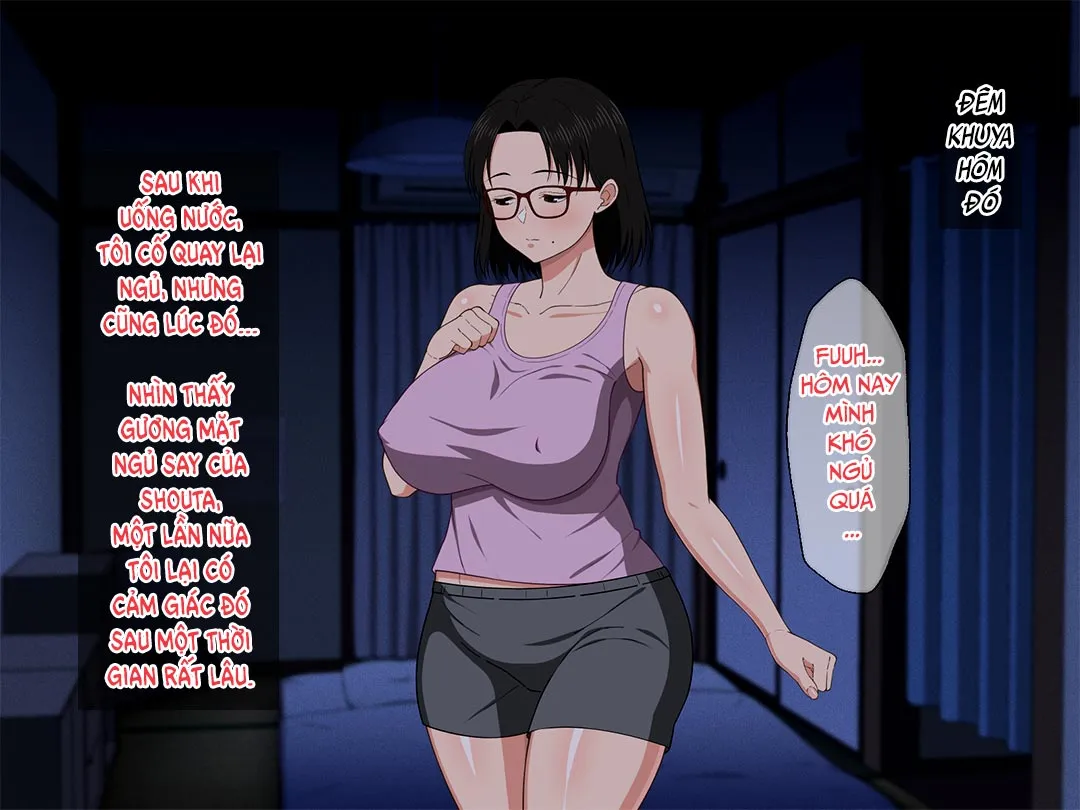 HentaiVN.net - Ảnh 6 - Khao khát người mẹ vú bự trong căn phòng nhỏ [Megane Kyonyuu Na Okaa-San To Yojouhan De Noukou Sex; Passionate Sex With A Busty Mother With Glasses In A Small Room] - Chap 2