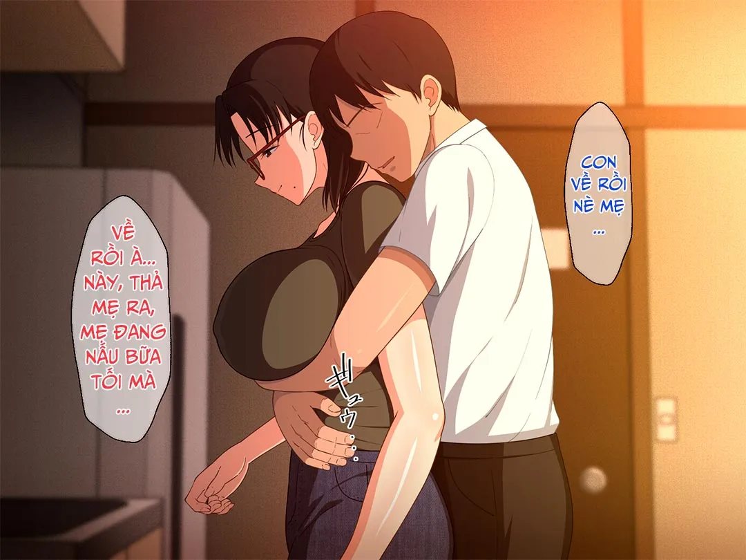 HentaiVN.net - Ảnh 4 - Khao khát người mẹ vú bự trong căn phòng nhỏ [Megane Kyonyuu Na Okaa-San To Yojouhan De Noukou Sex; Passionate Sex With A Busty Mother With Glasses In A Small Room] - Chap 3