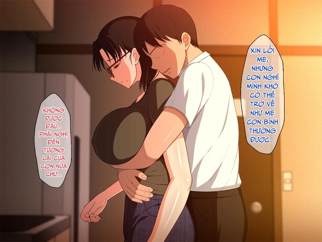 HentaiVN.net - Ảnh 5 - Khao khát người mẹ vú bự trong căn phòng nhỏ [Megane Kyonyuu Na Okaa-San To Yojouhan De Noukou Sex; Passionate Sex With A Busty Mother With Glasses In A Small Room] - Chap 3
