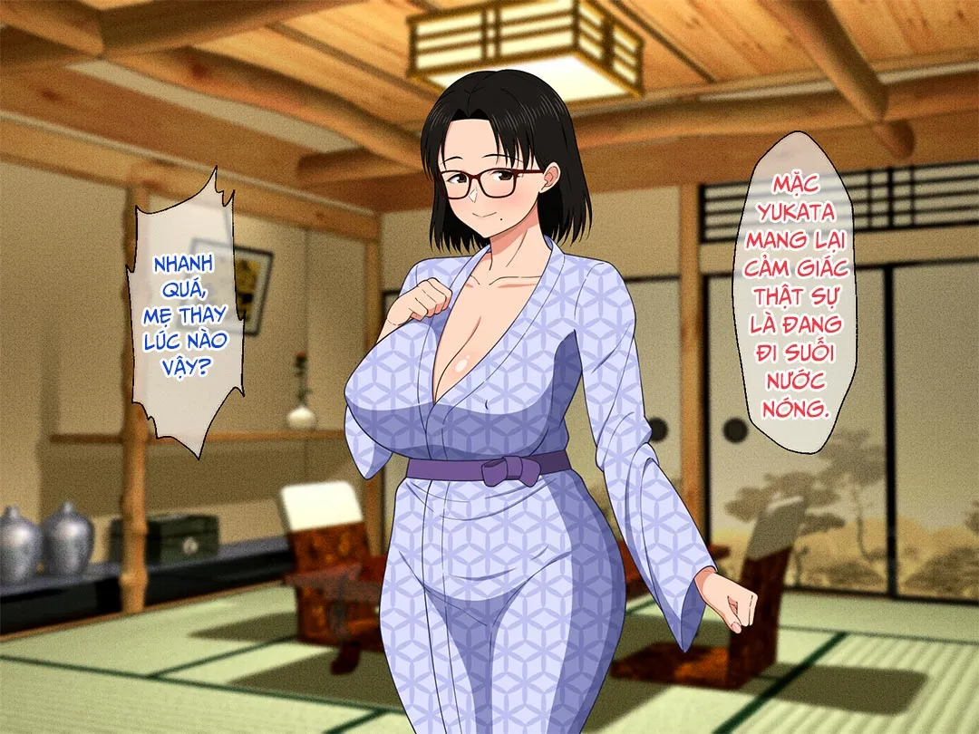 HentaiVN.net - Ảnh 4 - Khao khát người mẹ vú bự trong căn phòng nhỏ [Megane Kyonyuu Na Okaa-San To Yojouhan De Noukou Sex; Passionate Sex With A Busty Mother With Glasses In A Small Room] - Chap 5