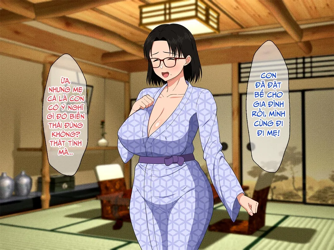 HentaiVN.net - Ảnh 5 - Khao khát người mẹ vú bự trong căn phòng nhỏ [Megane Kyonyuu Na Okaa-San To Yojouhan De Noukou Sex; Passionate Sex With A Busty Mother With Glasses In A Small Room] - Chap 5