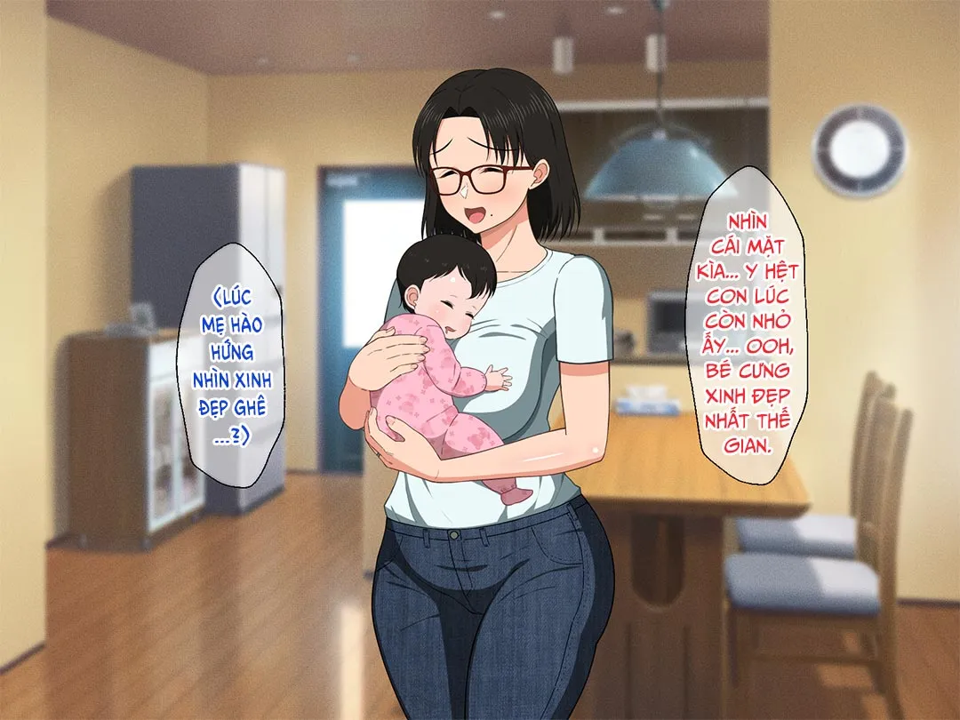 HentaiVN.net - Ảnh 3 - Khao khát người mẹ vú bự trong căn phòng nhỏ [Megane Kyonyuu Na Okaa-San To Yojouhan De Noukou Sex; Passionate Sex With A Busty Mother With Glasses In A Small Room] - Chap 8 - END