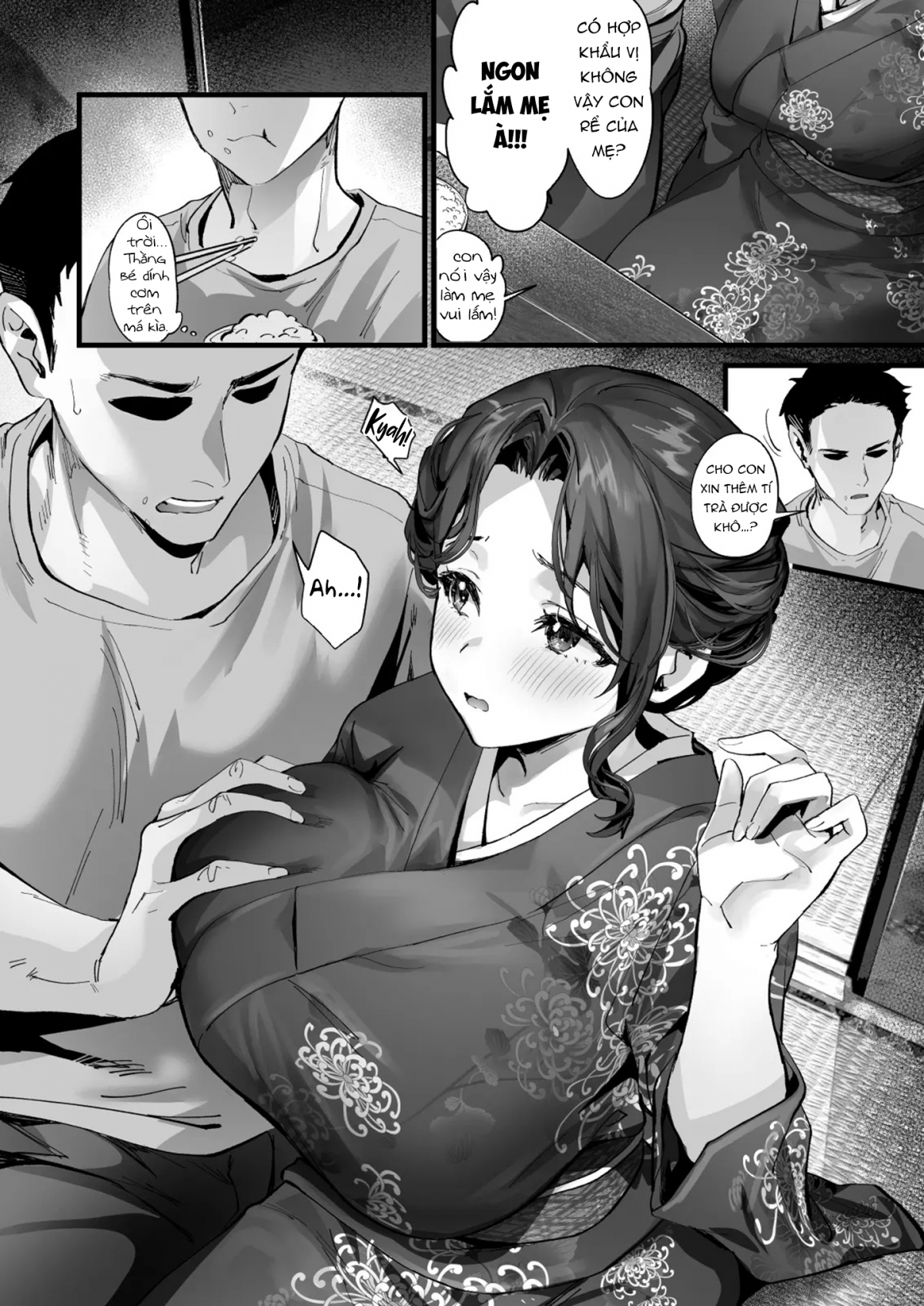 HentaiVN.net - Ảnh 24 - Vào cái đêm hè tôi thành đôi với một cô gái rám nắng, tôi lỡ vô tình làm mẹ vợ mang thai - Oneshot