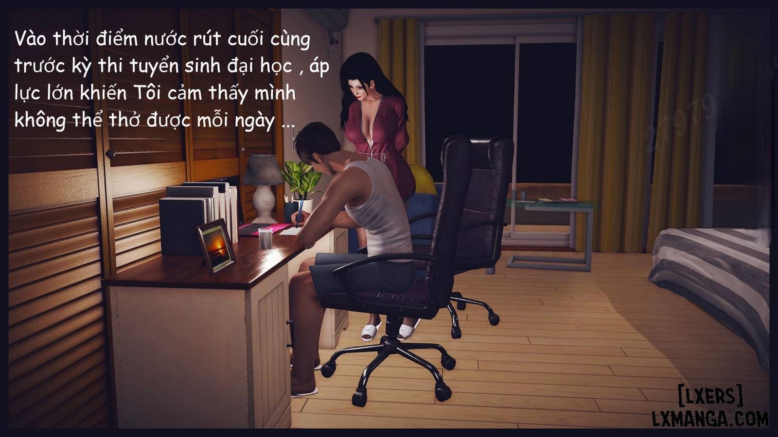HentaiVN.net - Ảnh 17 - ĐI THI CÙNG MẸ - Chương 1