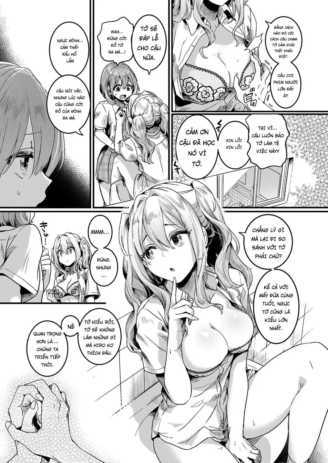 HentaiVN.net - Ảnh 11 - Lẽ Ra Mình Phải Thích Con Gái [Watashi wa Onnanoko ga Suki datta Hazu nano ni - But I fell in with something different.; 私は女の子が好きだったはずなのに] - Chap 1 - [Non Digital]- [Có che]