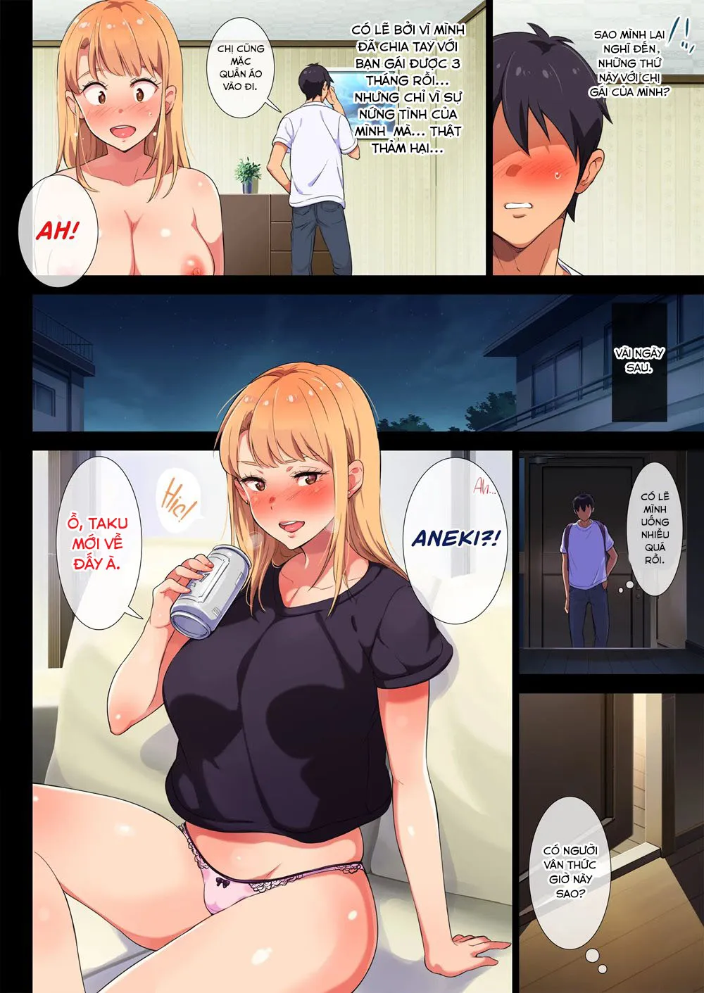 HentaiVN.net - Ảnh 5 - MY FORMER-DELINQUENT SISTER IS BREASTFEEDING AT HOME - Chap 1