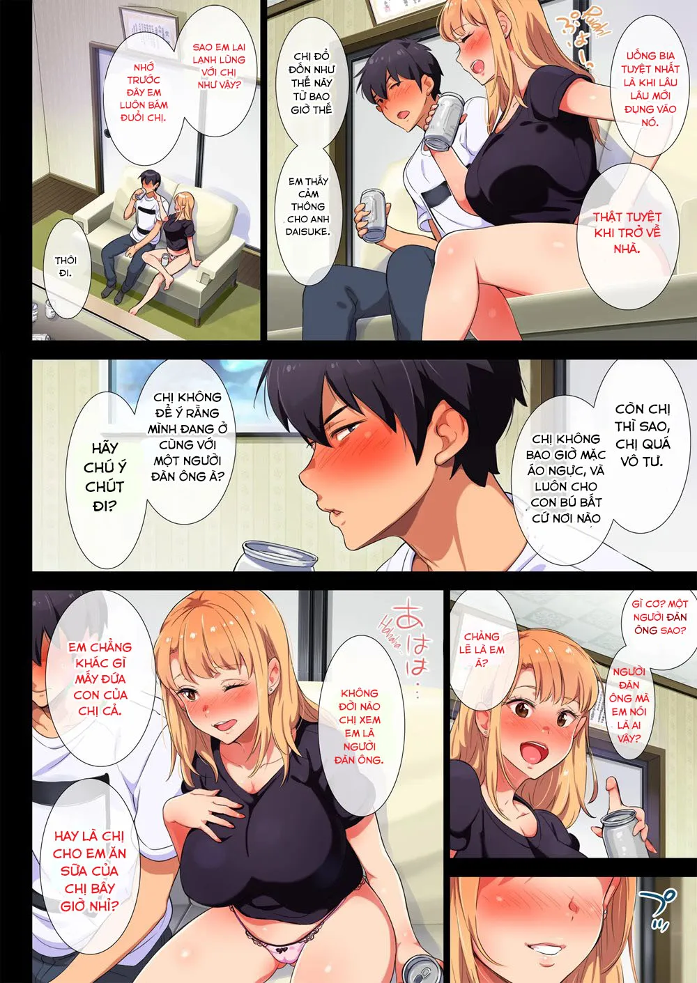 HentaiVN.net - Ảnh 7 - MY FORMER-DELINQUENT SISTER IS BREASTFEEDING AT HOME - Chap 1