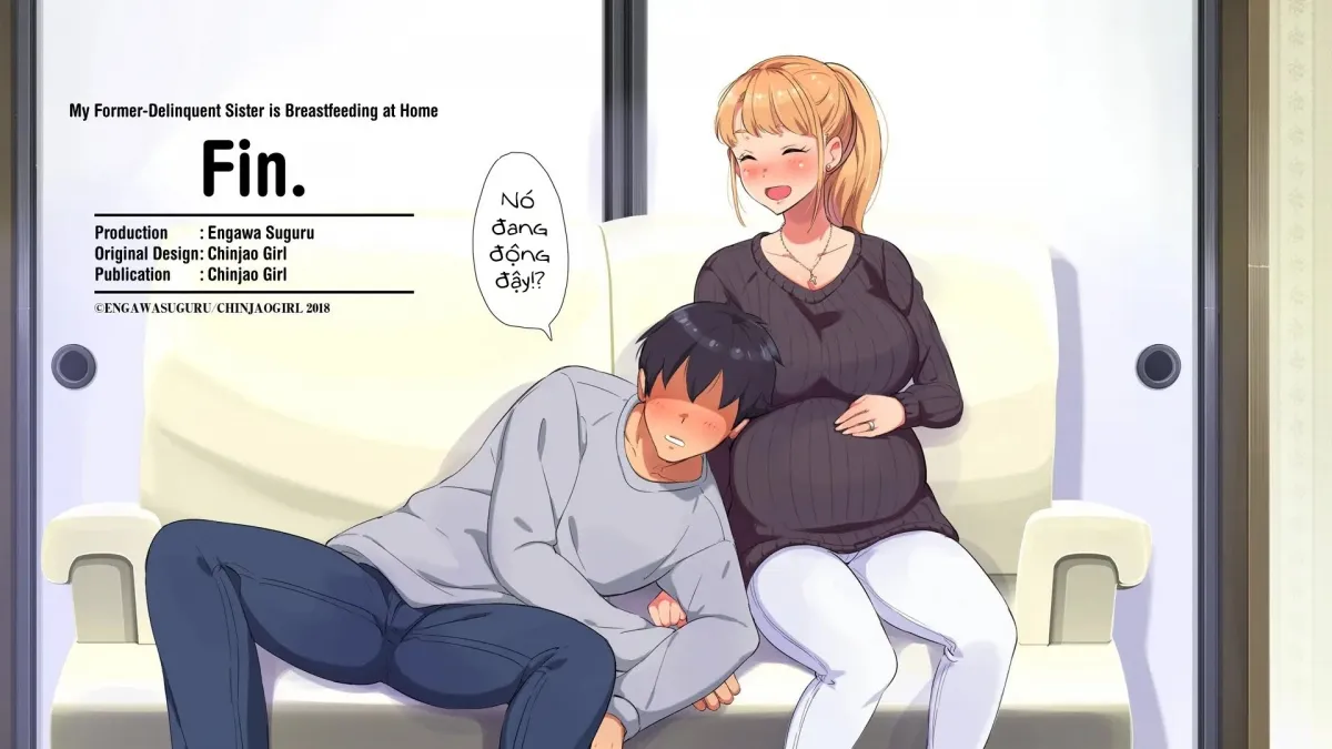 HentaiVN.net - Ảnh 23 - MY FORMER-DELINQUENT SISTER IS BREASTFEEDING AT HOME - Chap 11 [End]