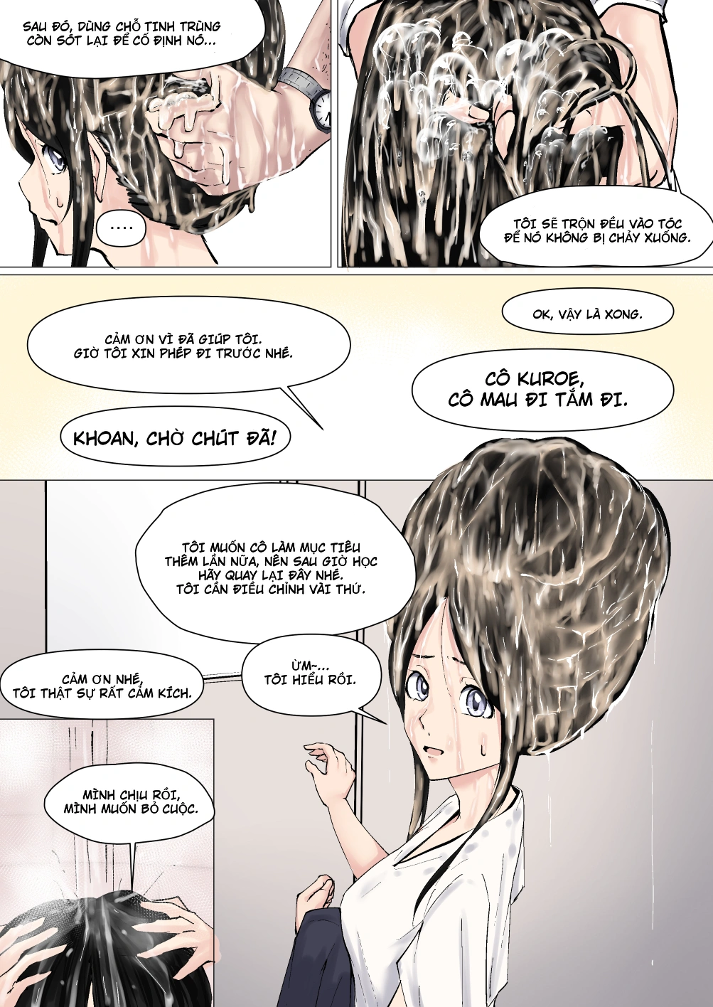 HentaiVN.net - Ảnh 6 - Series Truyện Sở Thích Kỳ Lạ Với Tóc - Kuroe Sensei Phần 1