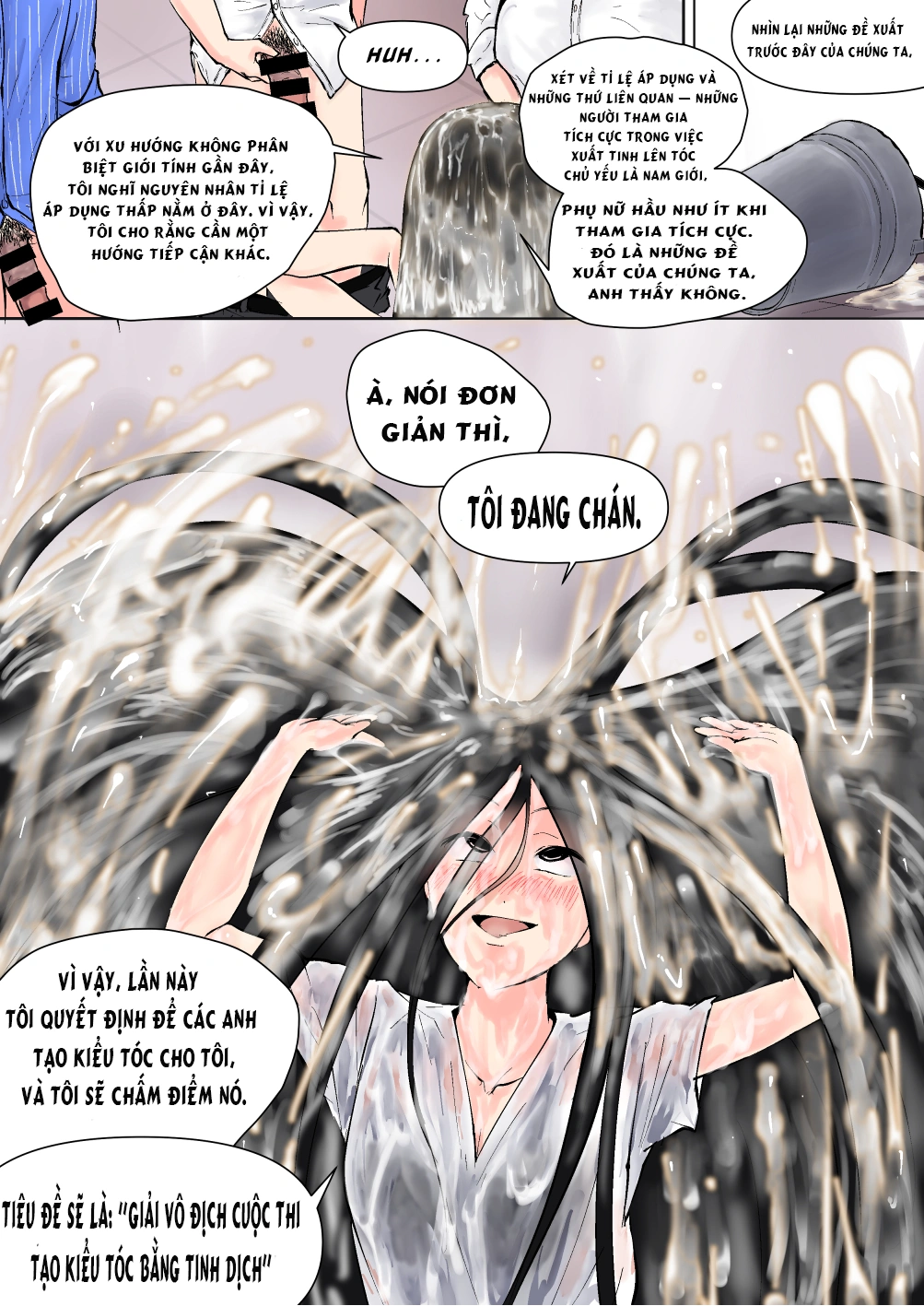 HentaiVN.net - Ảnh 4 - Series Truyện Sở Thích Kỳ Lạ Với Tóc - Kuroe Sensei Phần 3