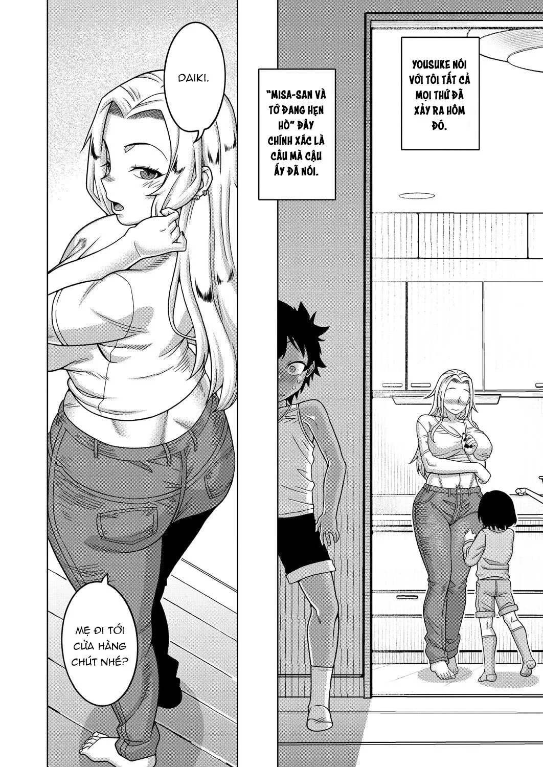 HentaiVN.net - Ảnh 11 - Boku no Kaa-chan to Ore no Mama - Oneshot