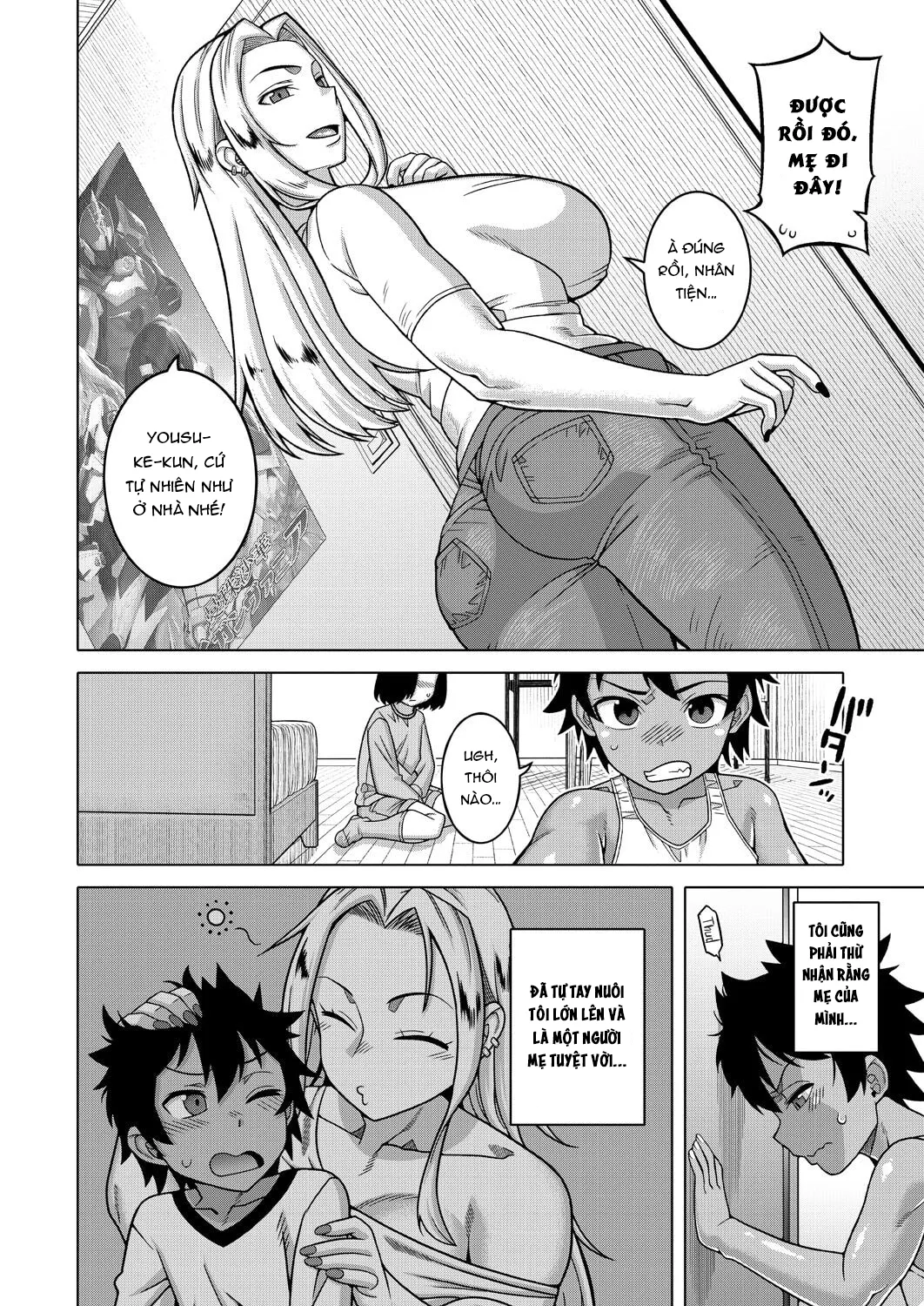 HentaiVN.net - Ảnh 7 - Boku no Kaa-chan to Ore no Mama - Chap 1