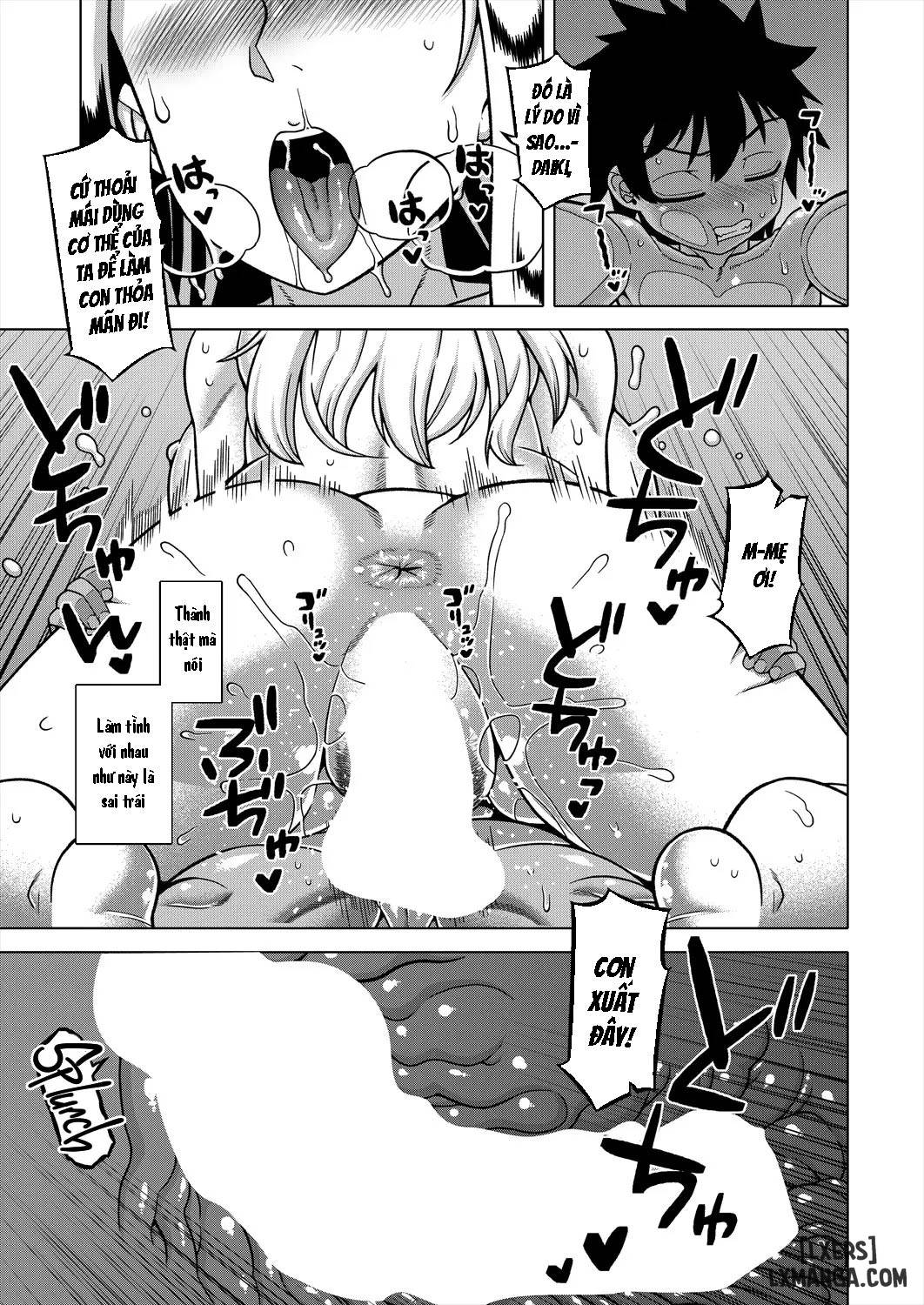 HentaiVN.net - Ảnh 27 - Boku no Kaa-chan to Ore no Mama - chap 4