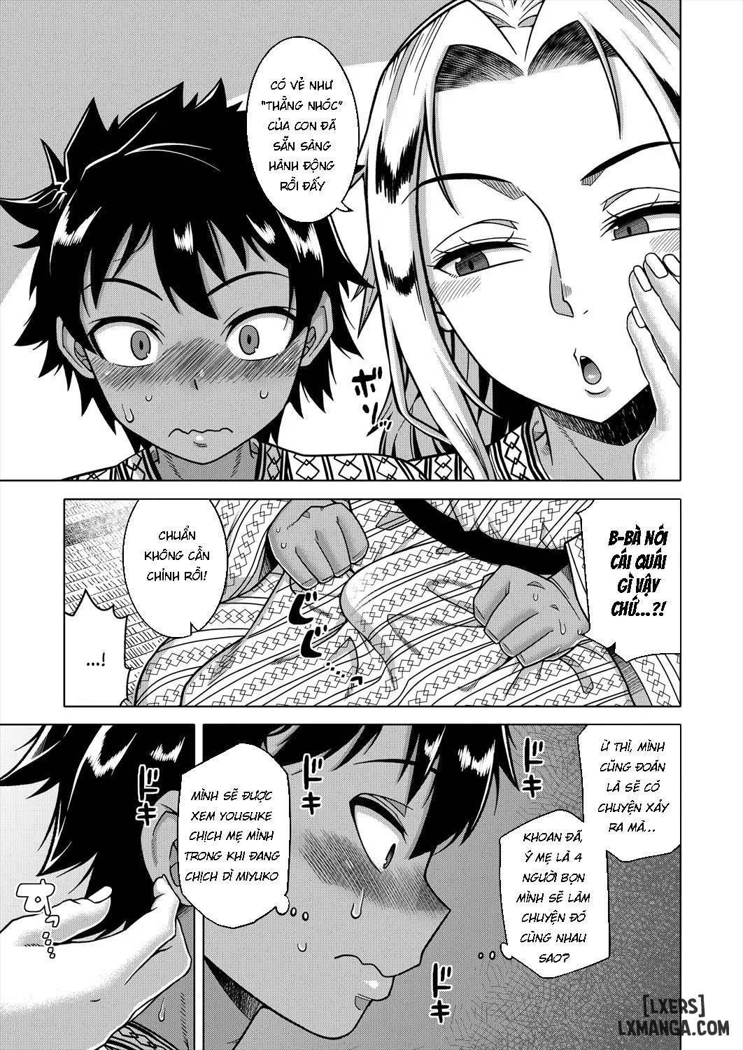 HentaiVN.net - Ảnh 7 - Boku no Kaa-chan to Ore no Mama - chap 4