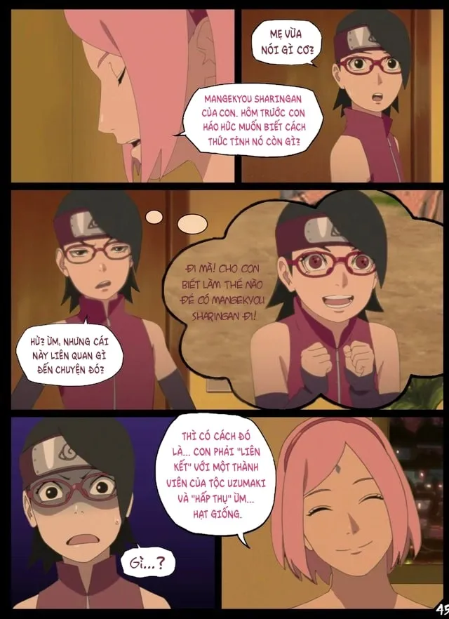 HentaiVN.net - Ảnh 5 - Sinh Nhật Boruto [Boruto's birthday clash] - Chap 3.1 Mangekyou Sharingan