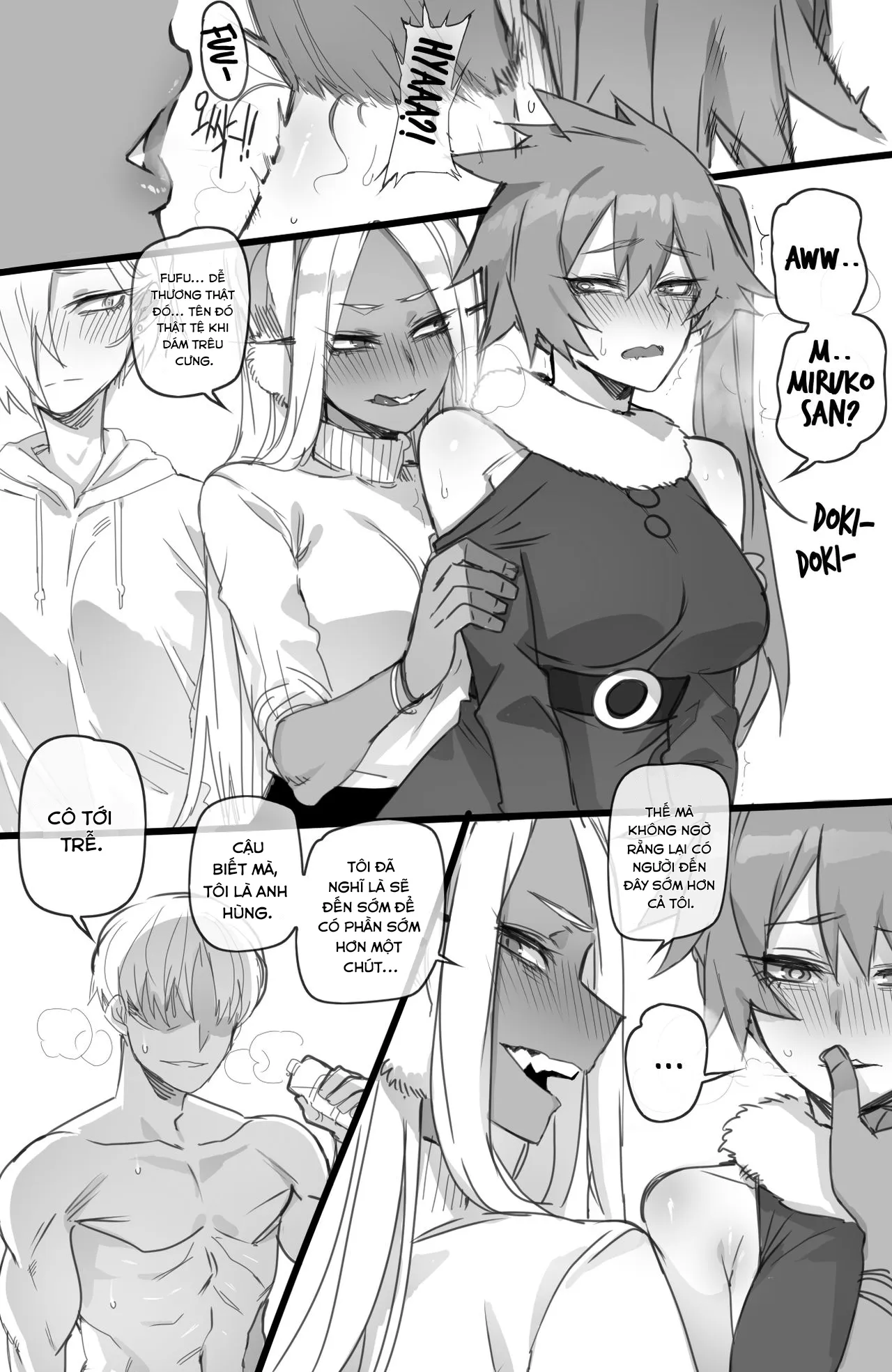 HentaiVN.net - Ảnh 21 - MY HERO HAREM [Mirko: Individual Compatibility,] - Chap 3 - MY HERO Christmas HAREM