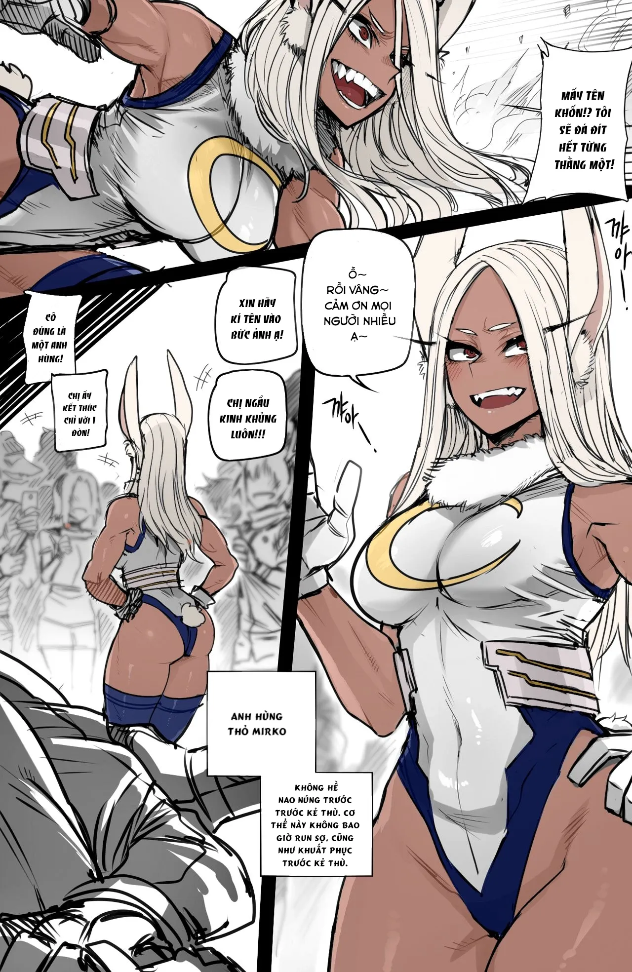 HentaiVN.net - Ảnh 4 - MY HERO HAREM [Mirko: Individual Compatibility,] - Chap 1 Full color