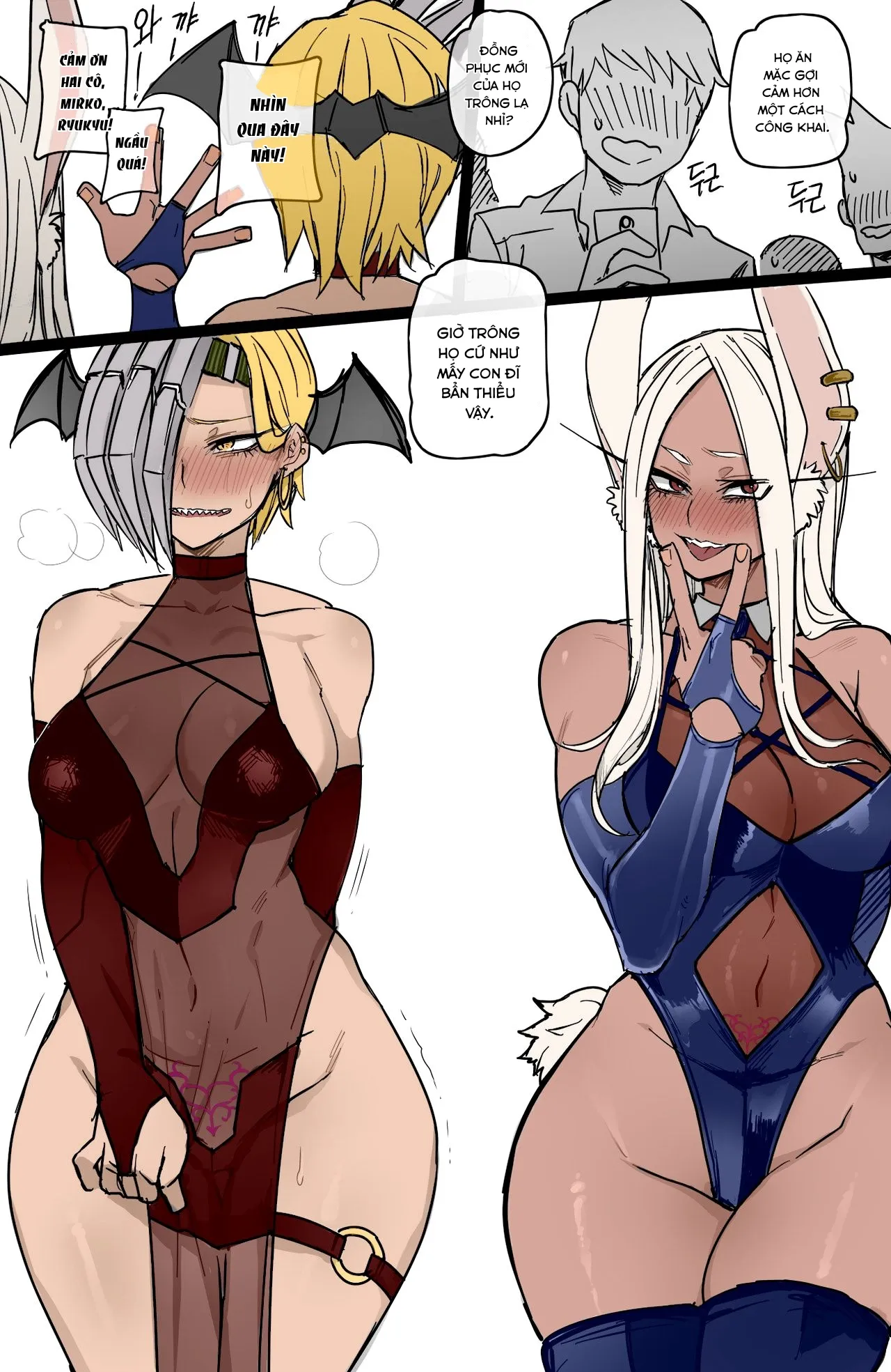 HentaiVN.net - Ảnh 22 - MY HERO HAREM [Mirko: Individual Compatibility,] - Chap 2 full color