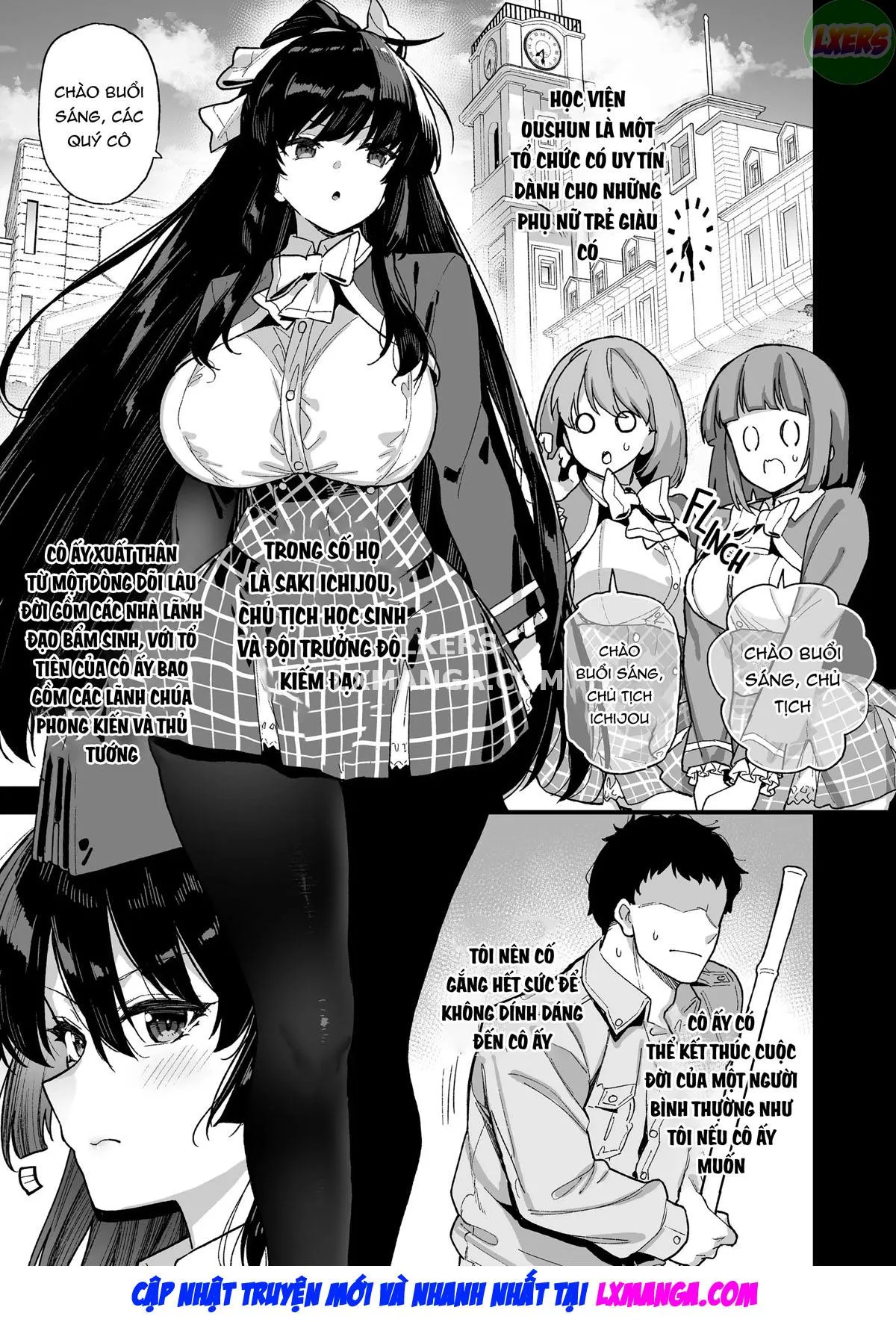 HentaiVN.net - Ảnh 3 - Oshun Jogakuen no Danyuu [桜春女学院の男優] - Chap 1 - Không che