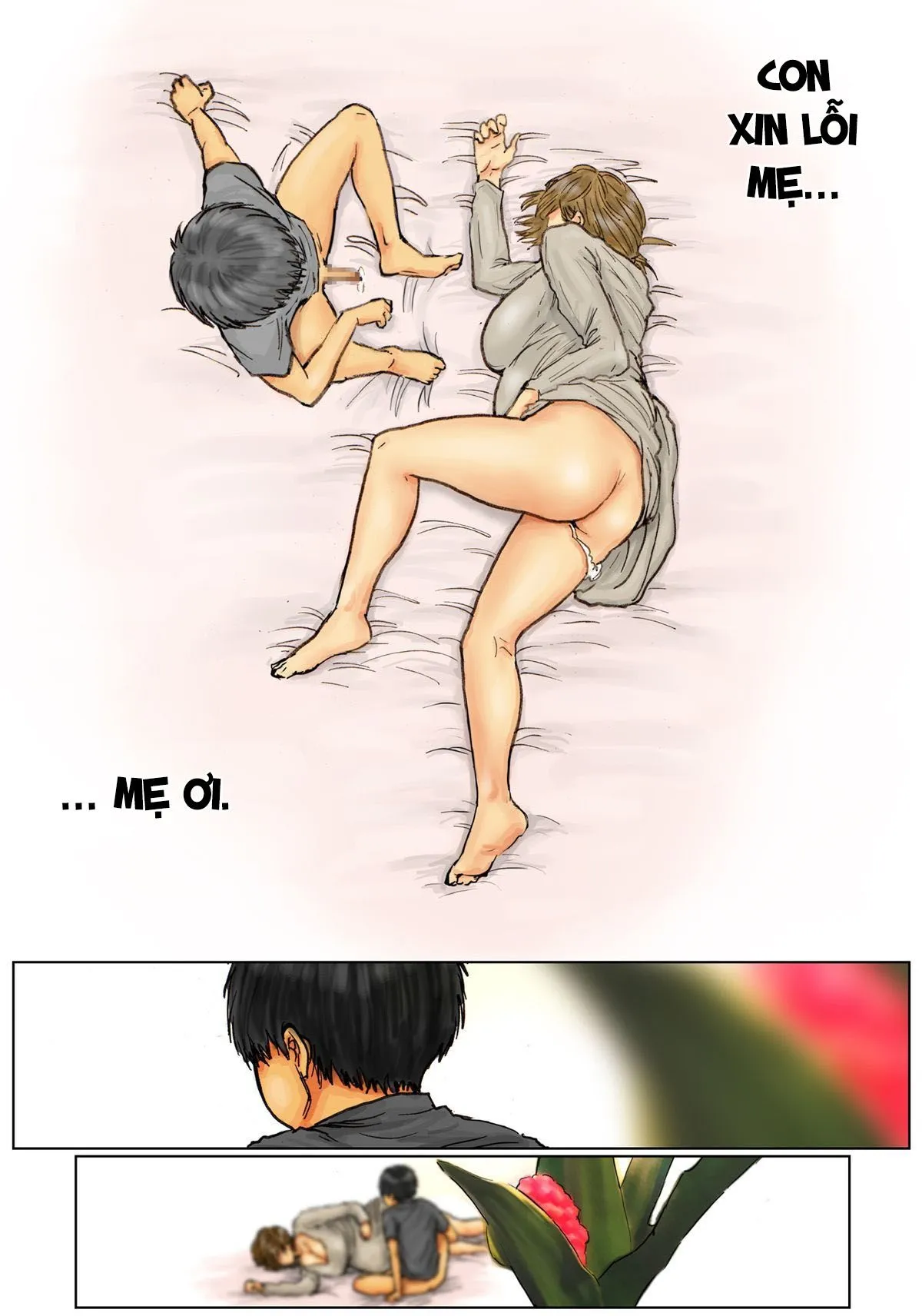 HentaiVN.net - Ảnh 19 - Kaa-san no Ana Tsukawasete [Cumming Inside Mommy's Hole 1; 母さんの女穴『あな』つかわせて ～前編～] - Chap 9 [END]