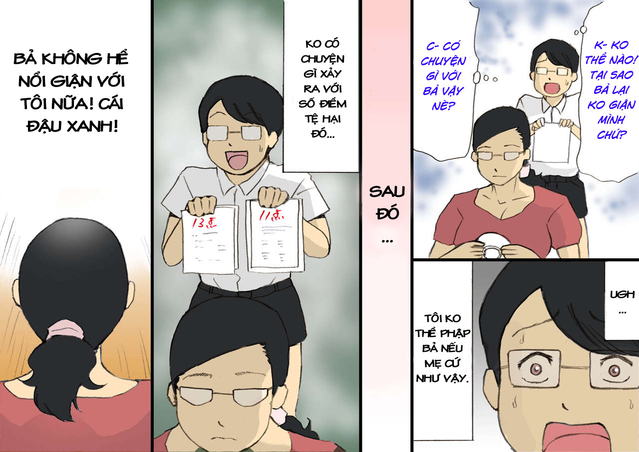HentaiVN.net - Ảnh 3 - Làm tình với mẹ trong khi mẹ đang giận tôi. [Mama ni Okorare Nagara Suru SEX; [紫木はなな] ママに怒られながらするSEX [英訳]] - Chap 2: Bả nổi giận thật đáng sợ!