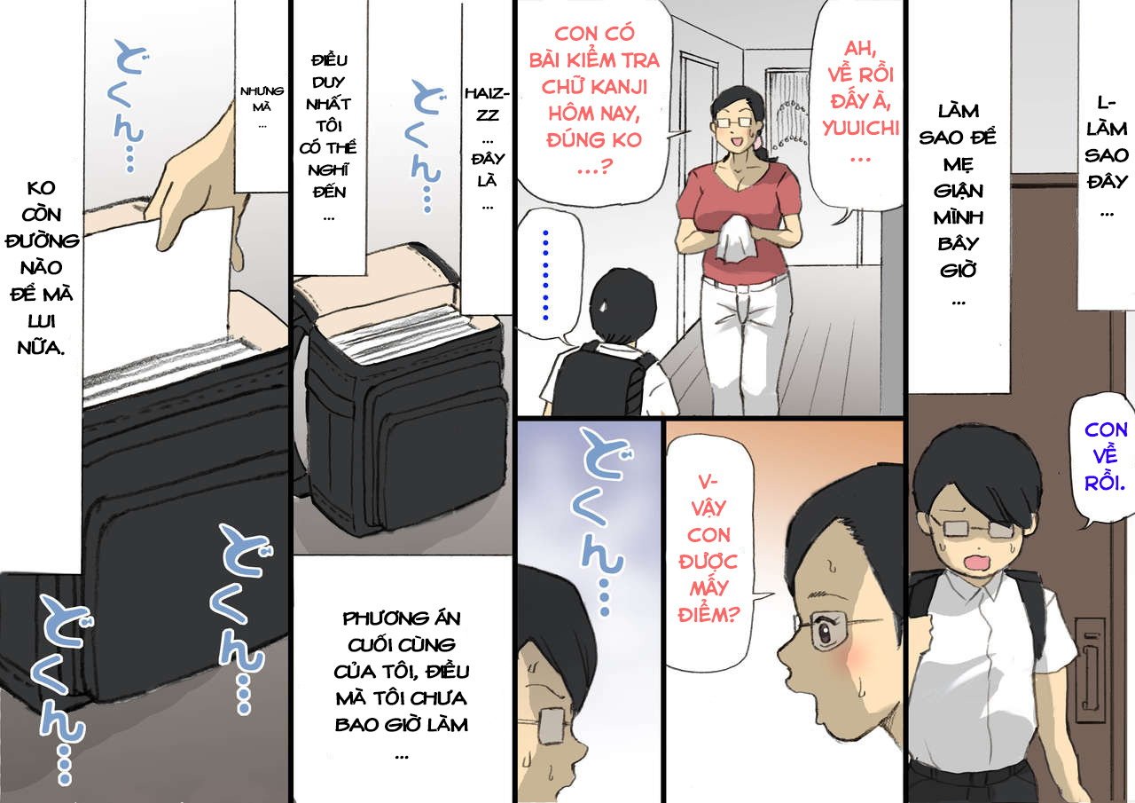 HentaiVN.net - Ảnh 6 - Làm tình với mẹ trong khi mẹ đang giận tôi. [Mama ni Okorare Nagara Suru SEX; [紫木はなな] ママに怒られながらするSEX [英訳]] - Chap 2: Bả nổi giận thật đáng sợ!